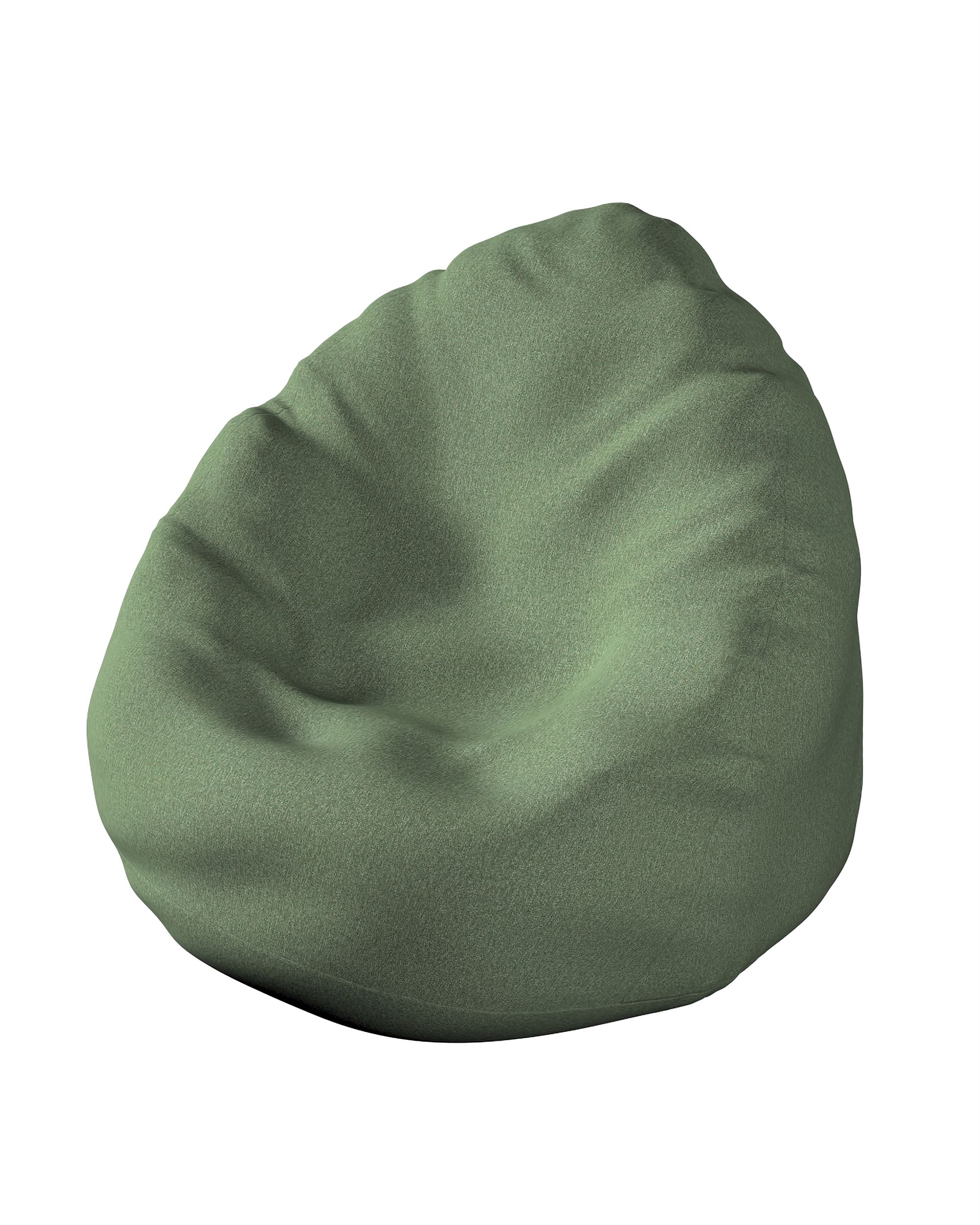 Bezug für Sitzsack Farbe grün Stoff strukturiert