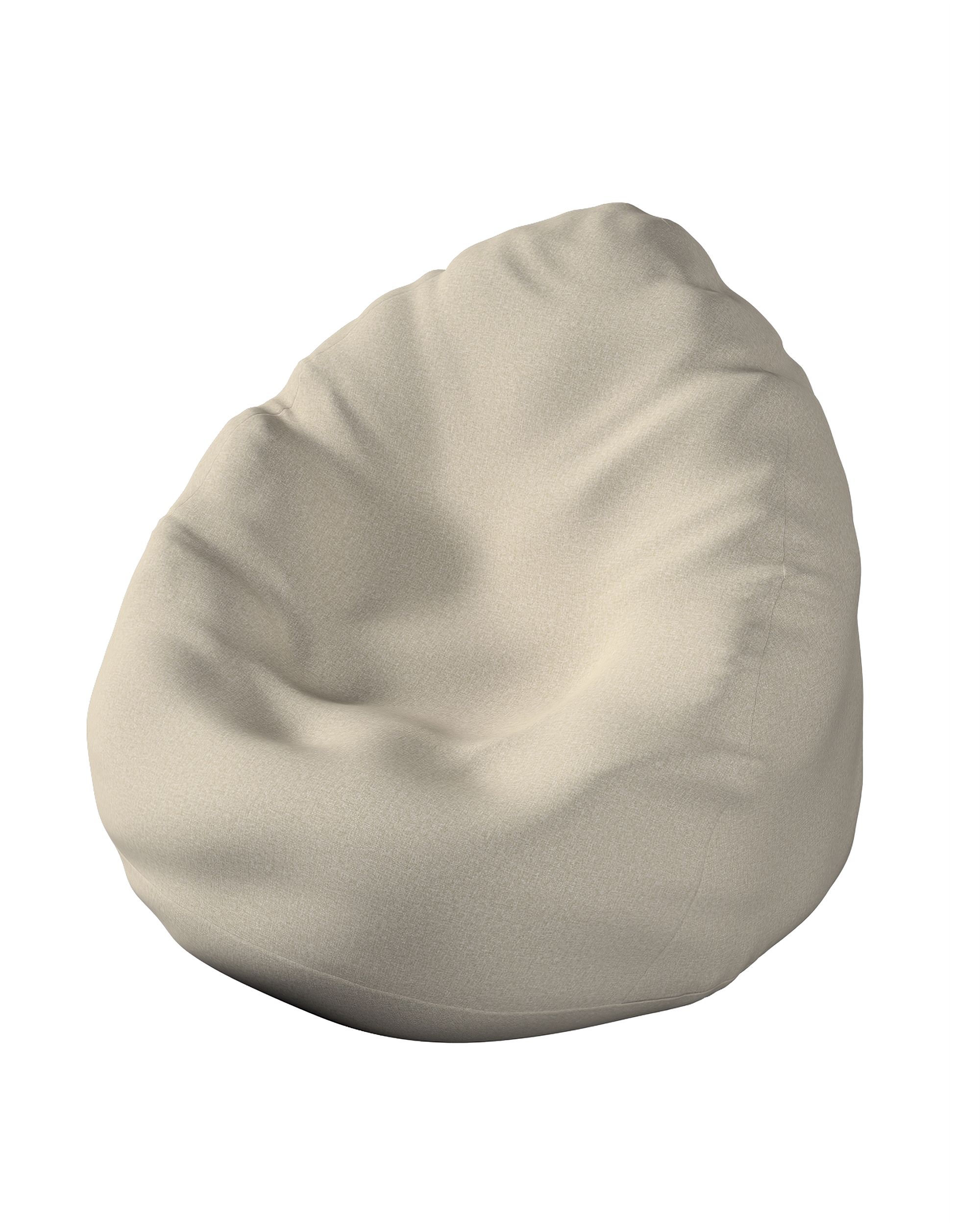 Bezug für Sitzsack Farbe beige Stoff strukturiert