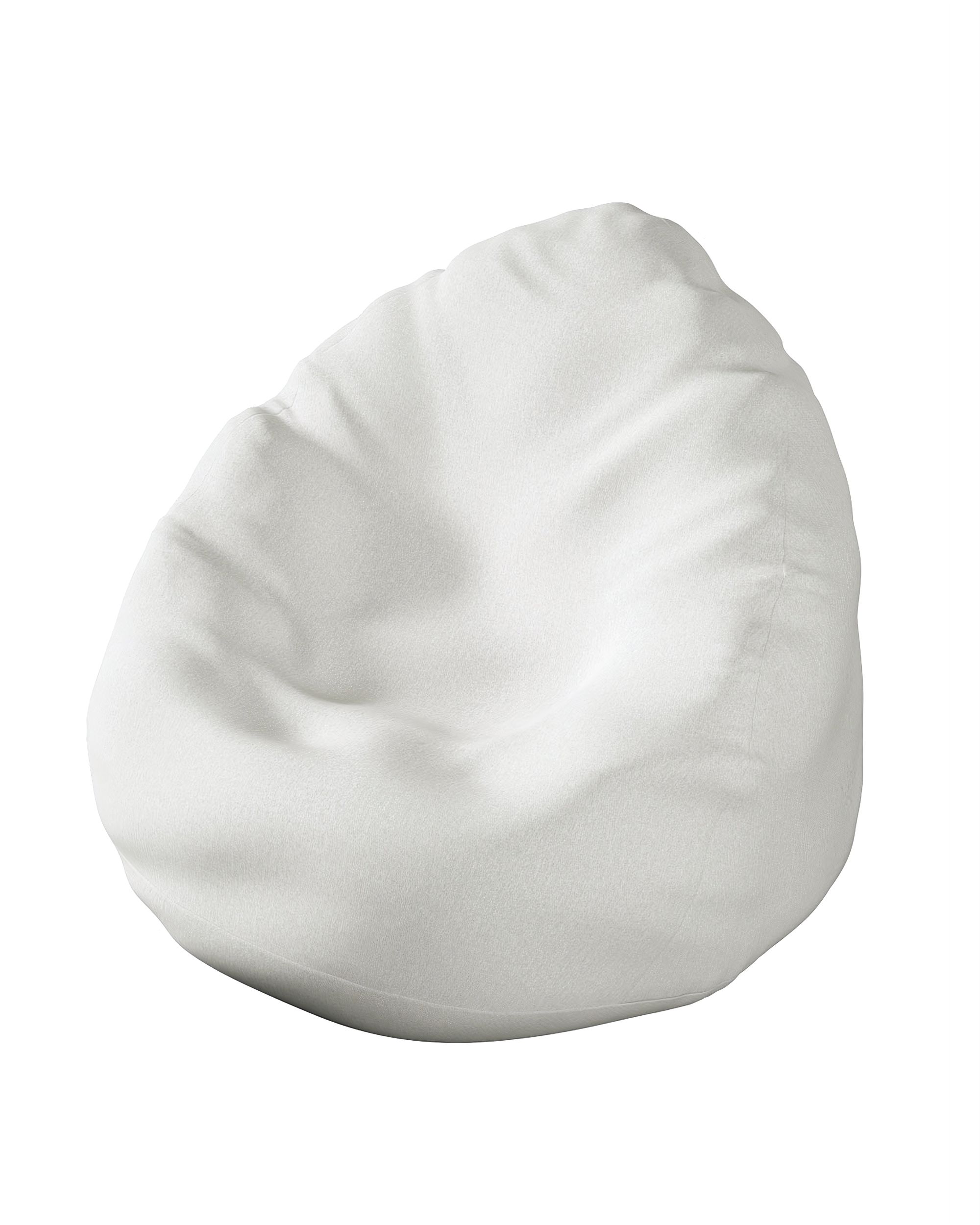Bezug für Sitzsack Farbe creme Stoff strukturiert