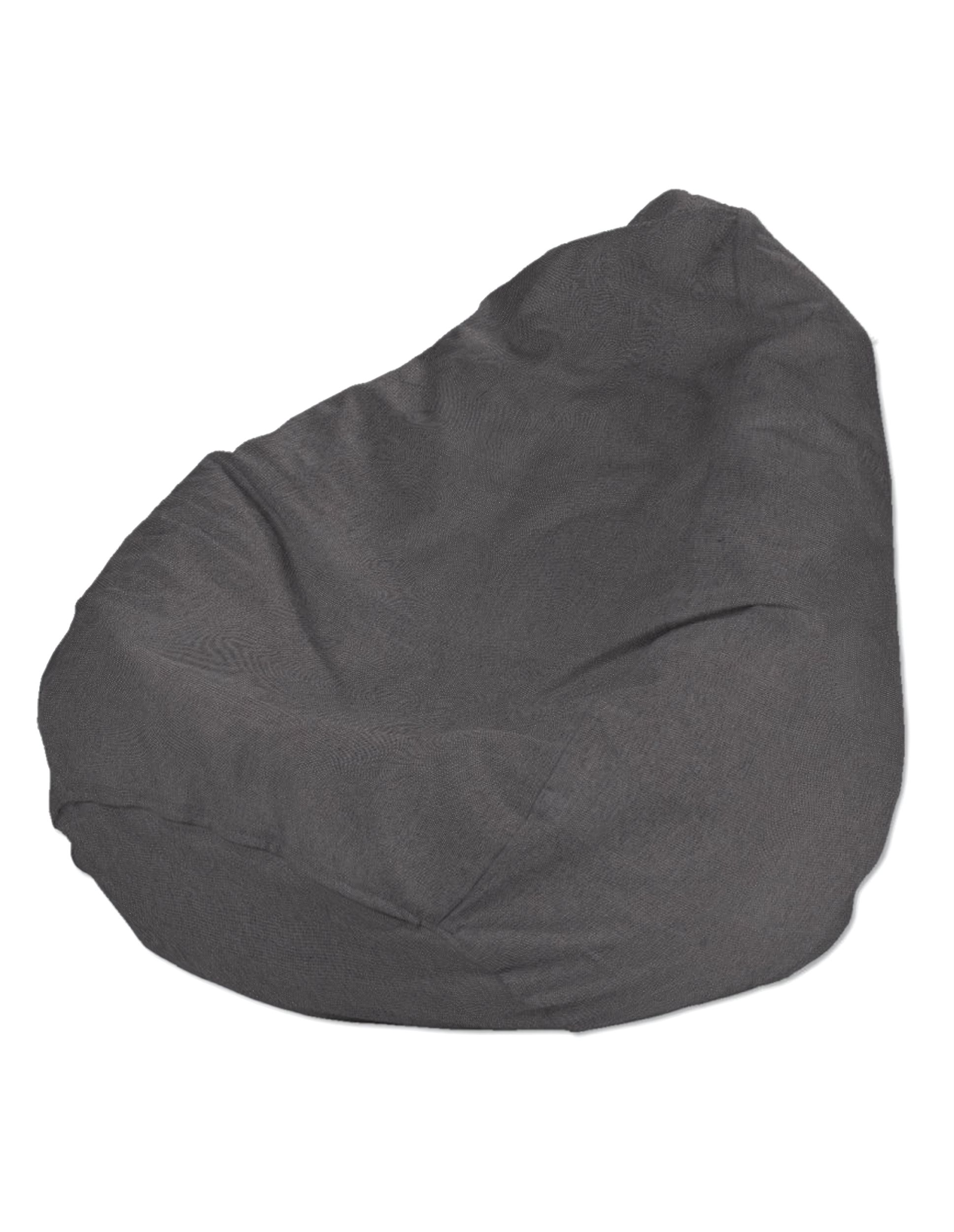 Bezug für Sitzsack Farbe grau Stoff strukturiert