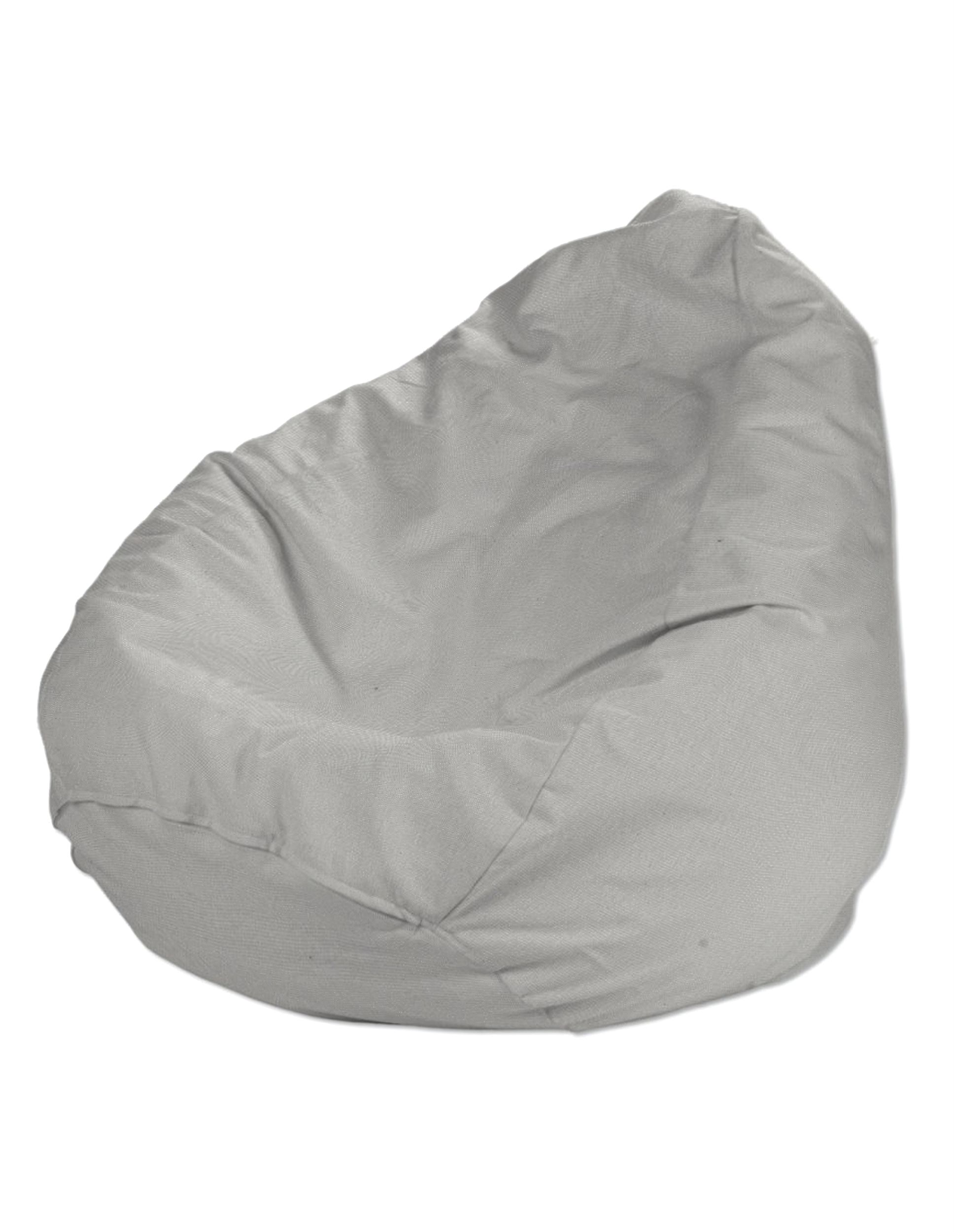 Bezug für Sitzsack Farbe grau Stoff strukturiert