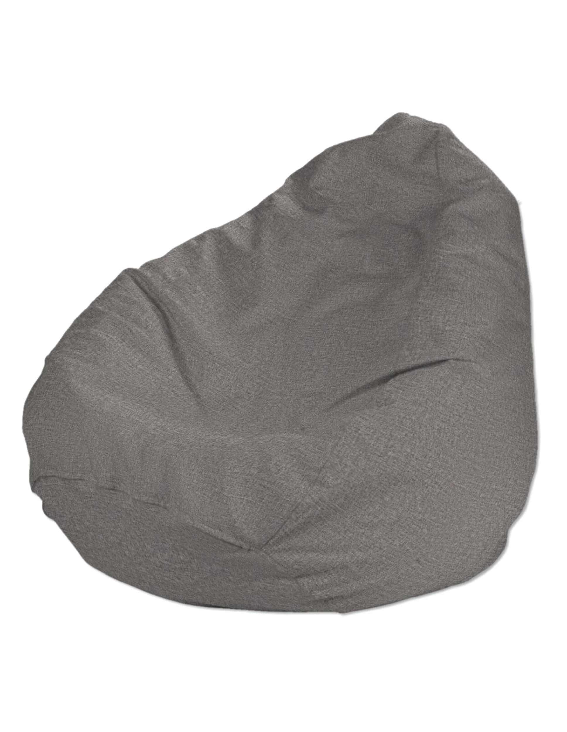 Bezug für Sitzsack Farbe grau Stoff strukturiert
