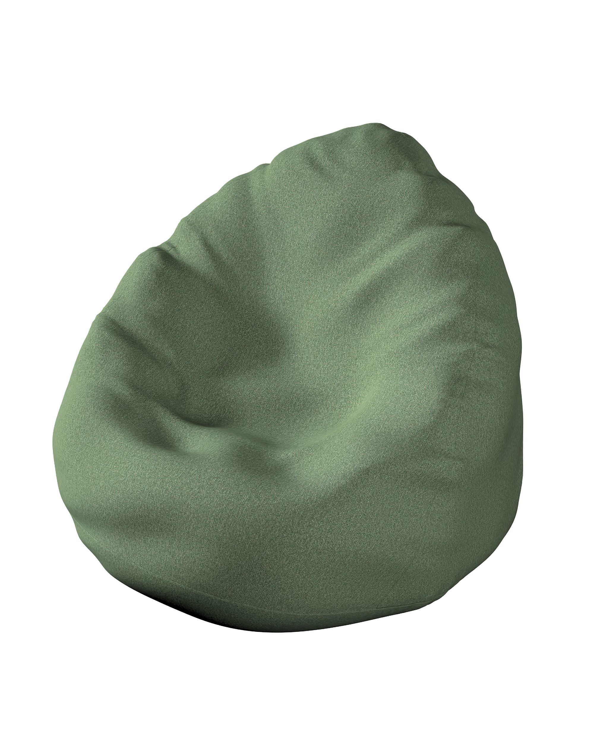 Bezug für Sitzsack Farbe grün Stoff strukturiert