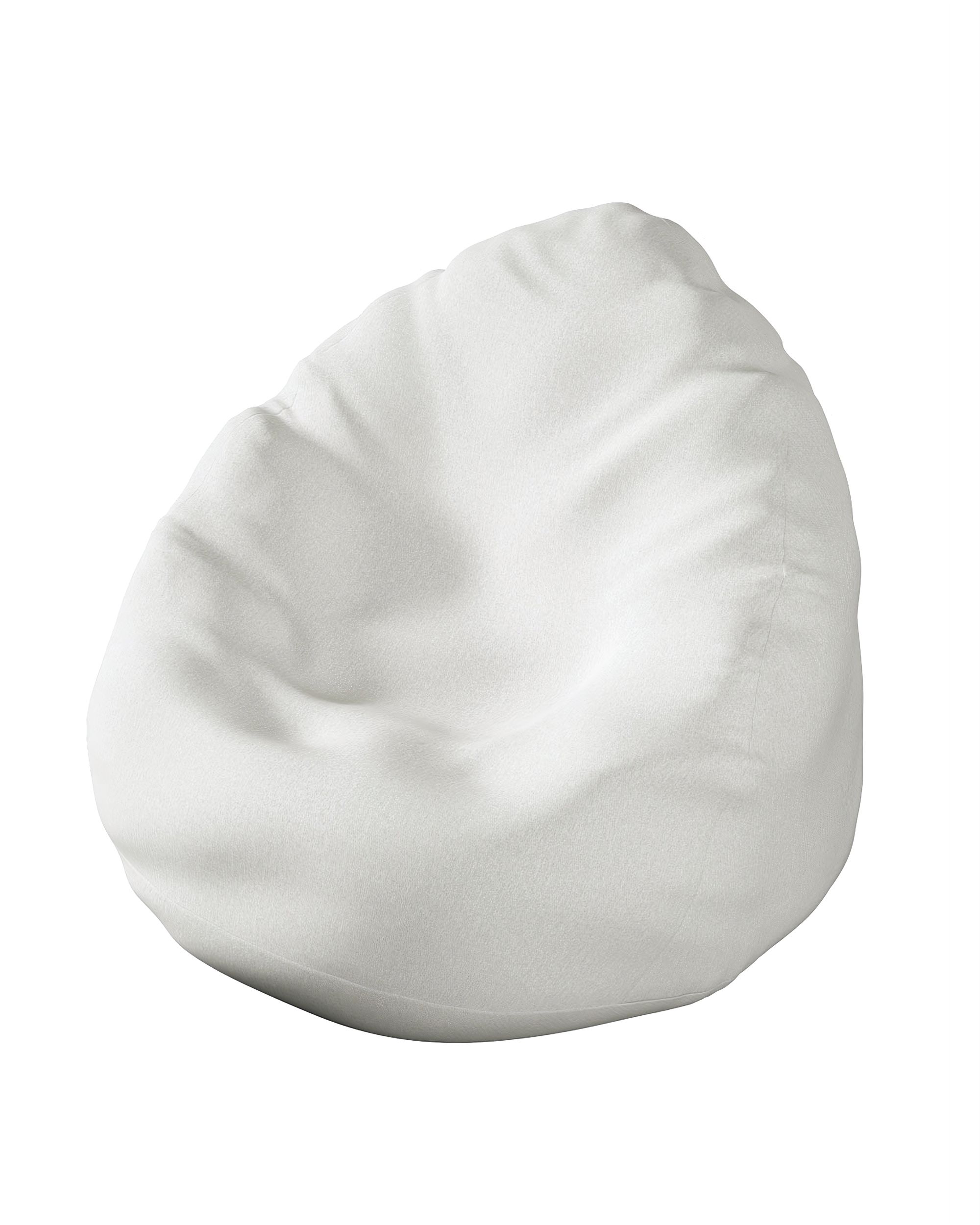 Bezug für Sitzsack Farbe creme Stoff strukturiert