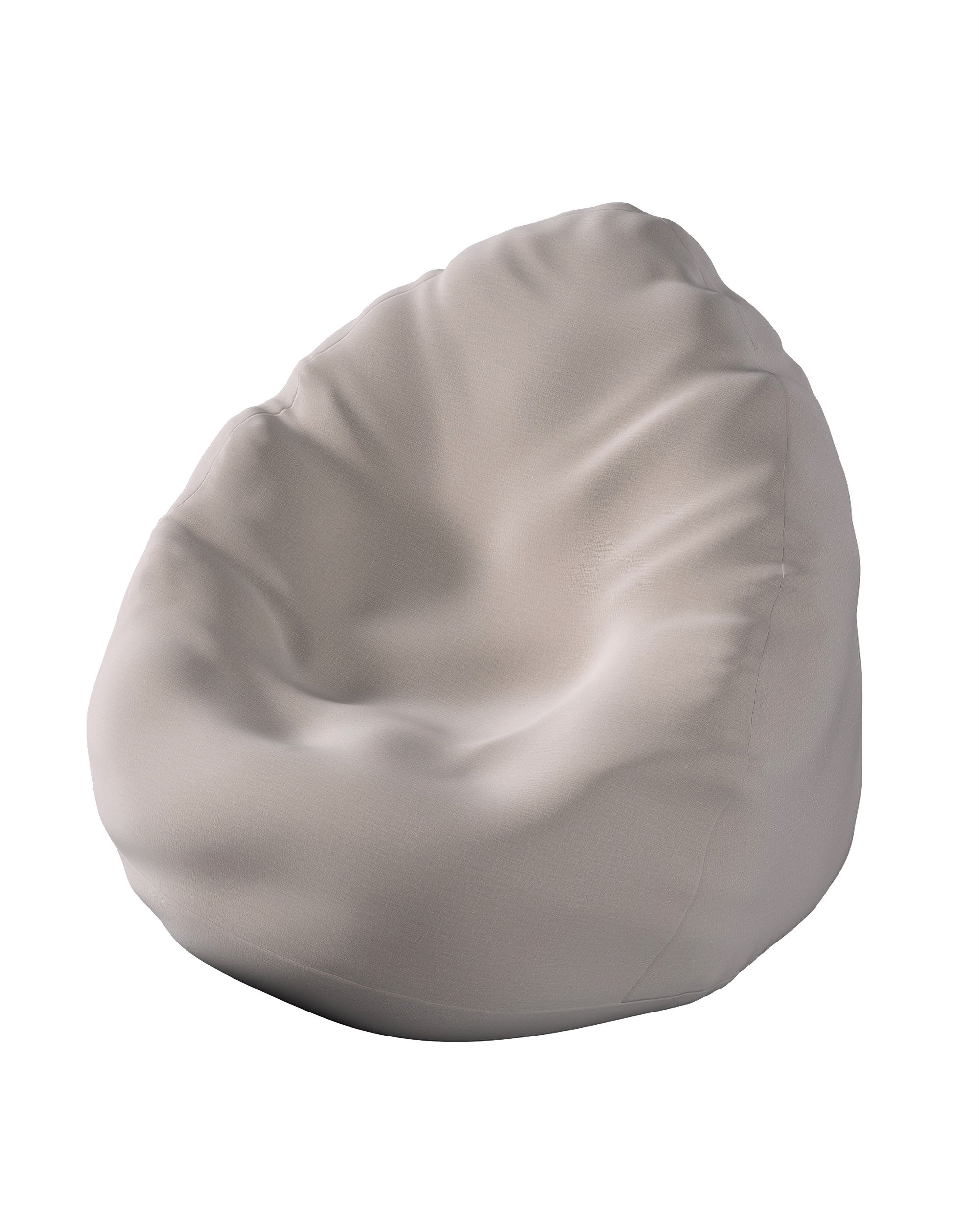 Bezug für Sitzsack Farbe beige Stoff samt