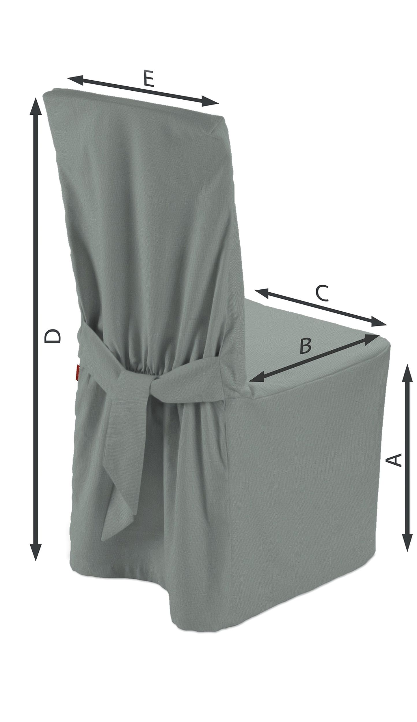 Stuhlhusse Farbe grau Stoff halbtransparent, strukturiert (hover)