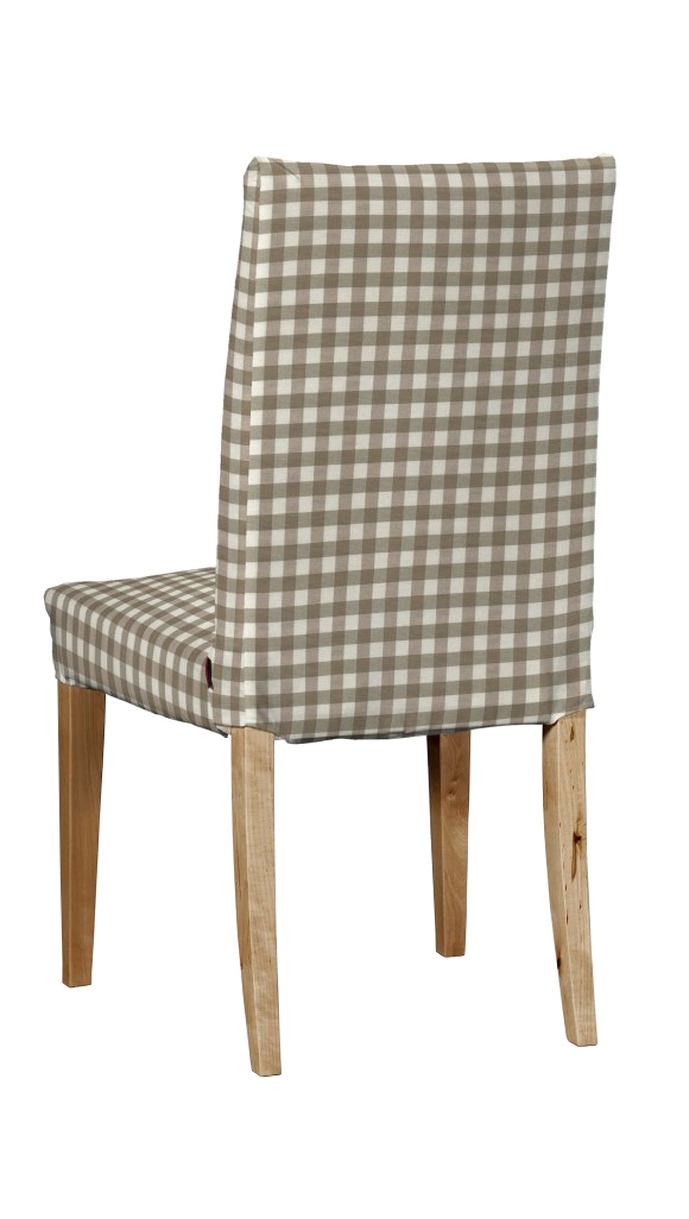 Henriksdal Stuhlhusse kurz Farbe beige Stoff gemustert