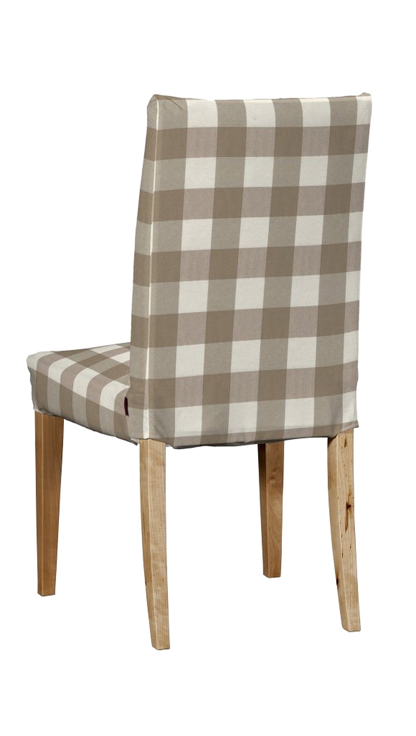 Henriksdal Stuhlhusse kurz Farbe beige Stoff gemustert