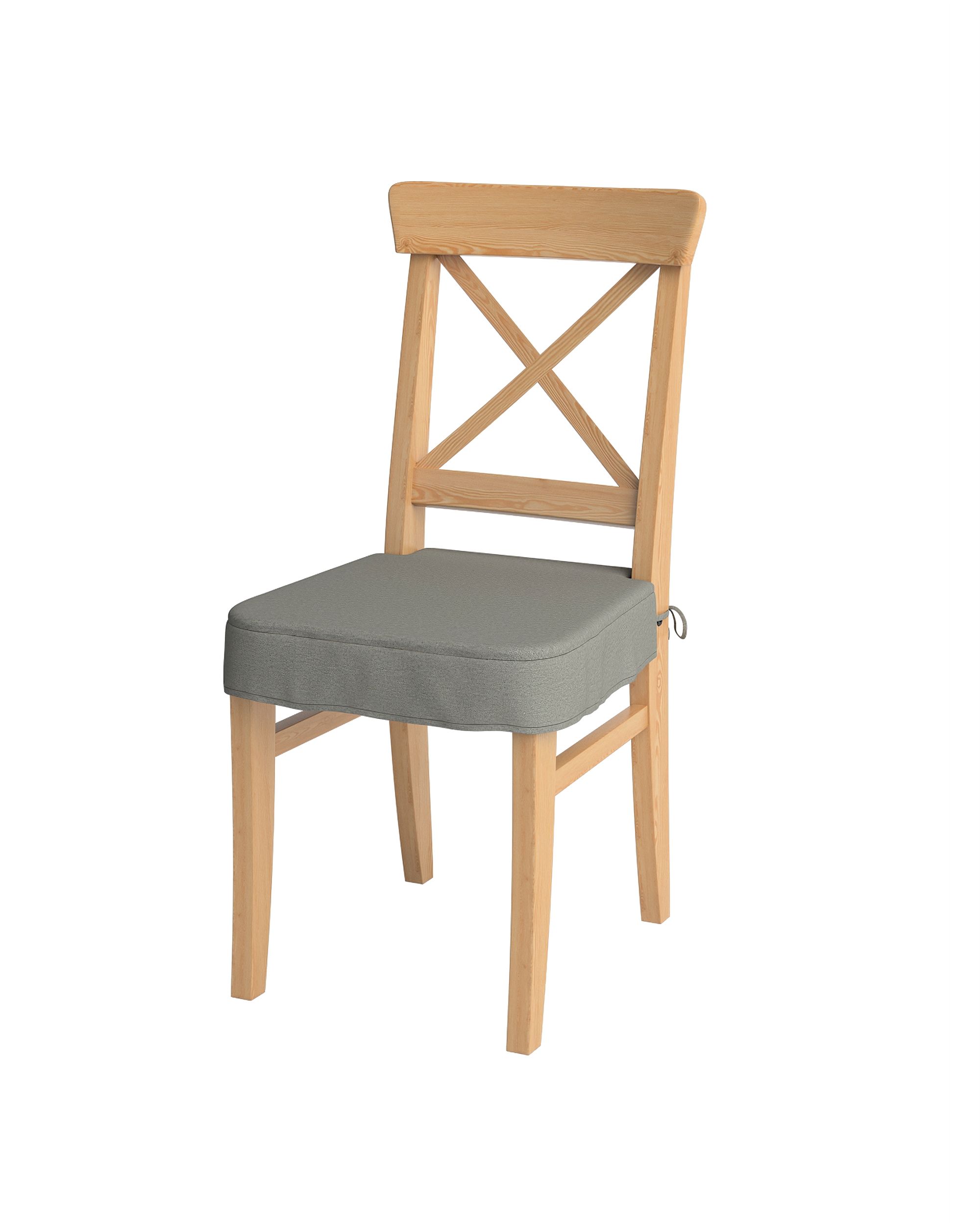 Sitzkissen geeignet für das Ikea Modell Ingolf Farbe grau Stoff strukturiert