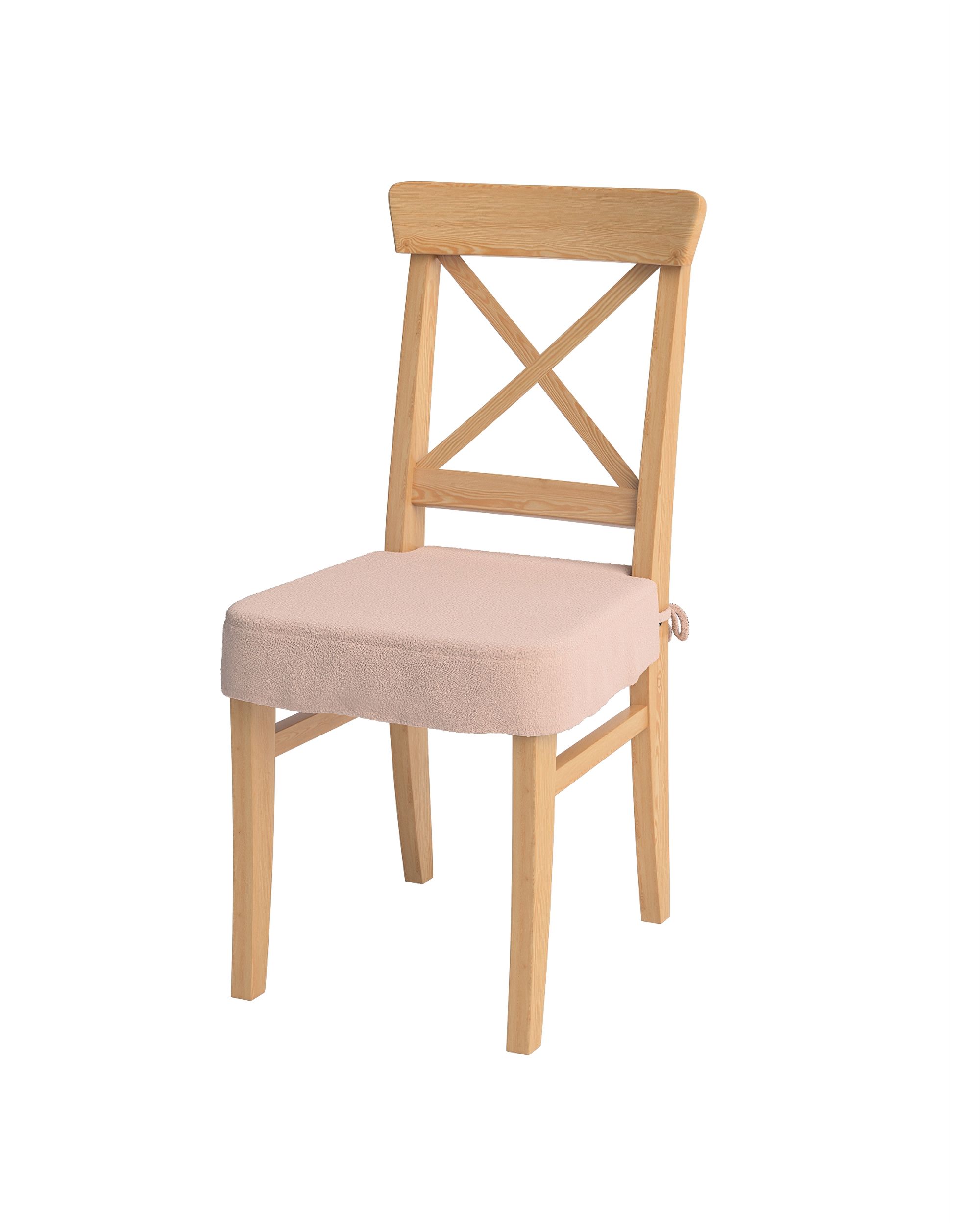 Sitzkissen geeignet für das Ikea Modell Ingolf Farbe rosa Stoff strukturiert