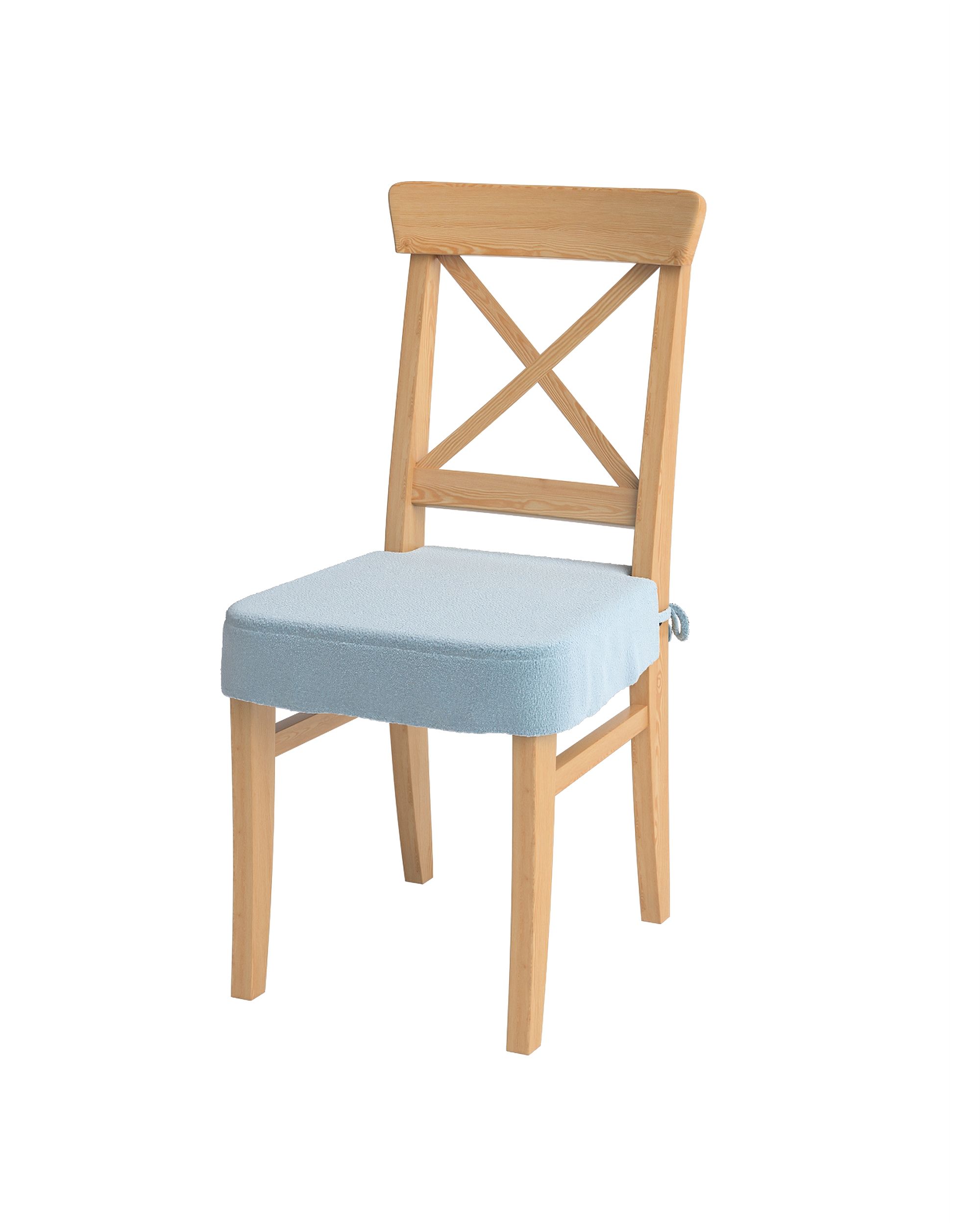 Sitzkissen geeignet für das Ikea Modell Ingolf Farbe blau Stoff strukturiert