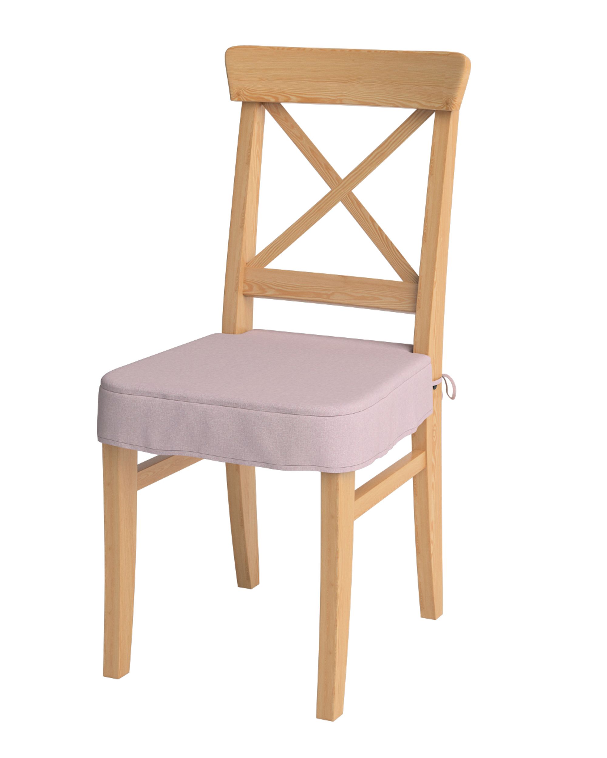 Sitzkissen geeignet für das Ikea Modell Ingolf Farbe rosa Stoff strukturiert