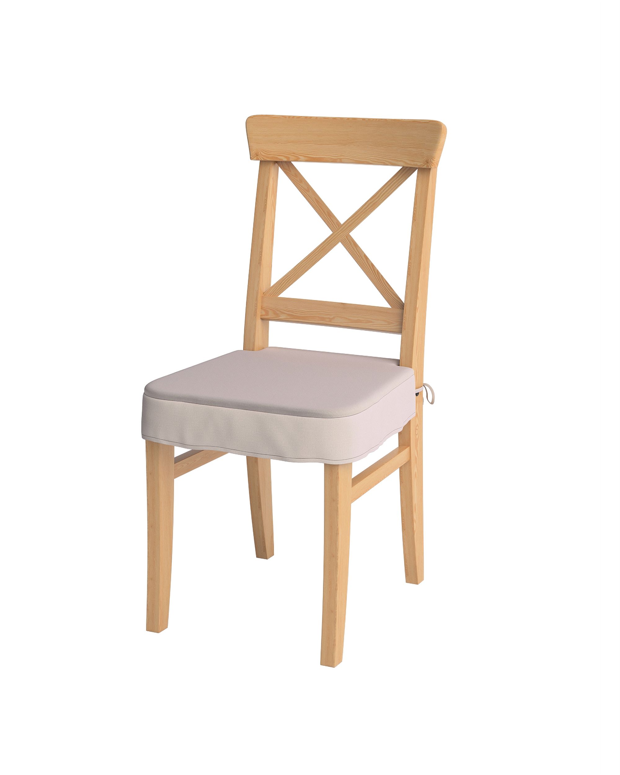 Sitzkissen geeignet für das Ikea Modell Ingolf Farbe beige Stoff samt