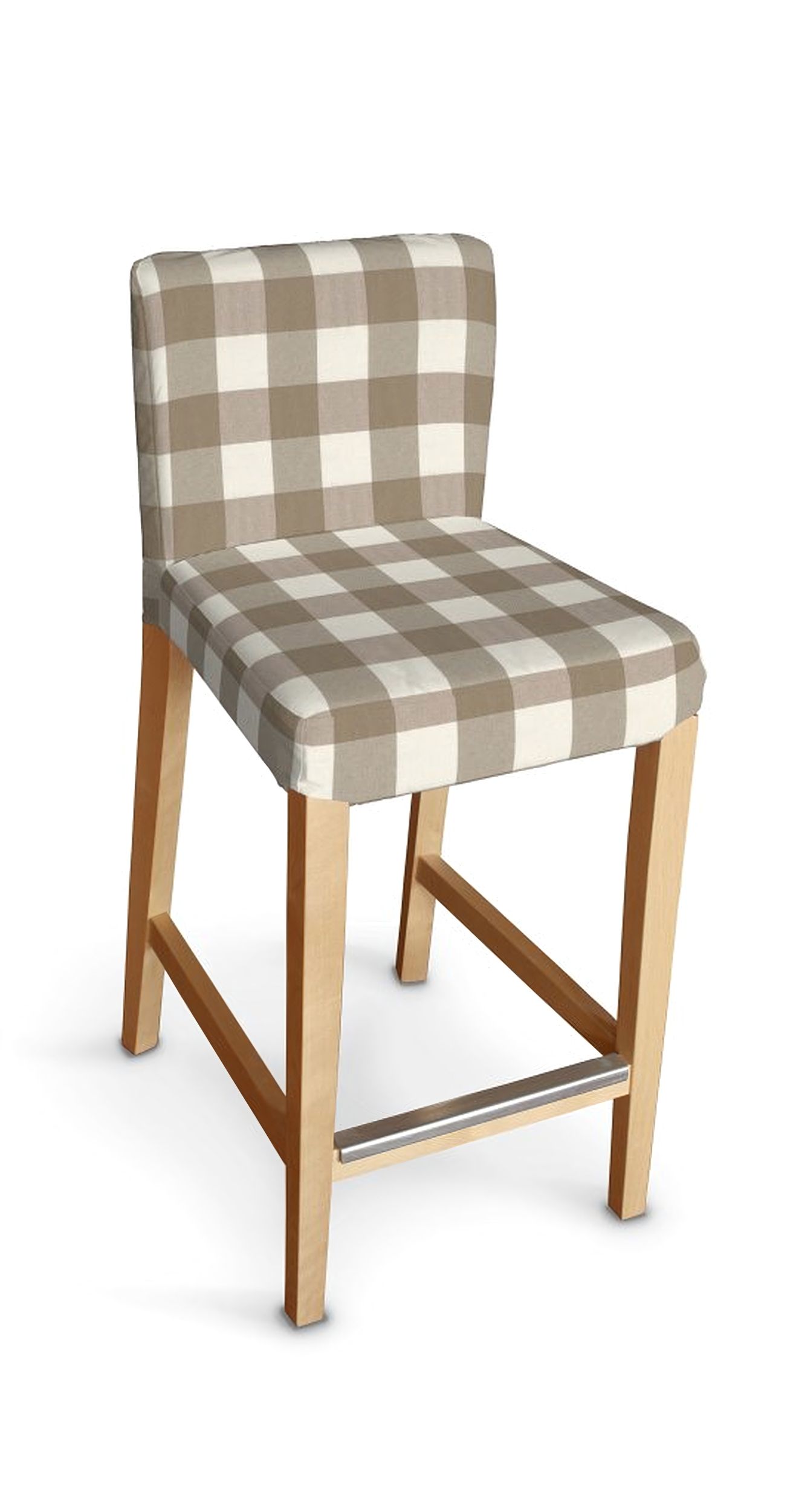 Henriksdal Husse für Barhocker Farbe beige Stoff gemustert