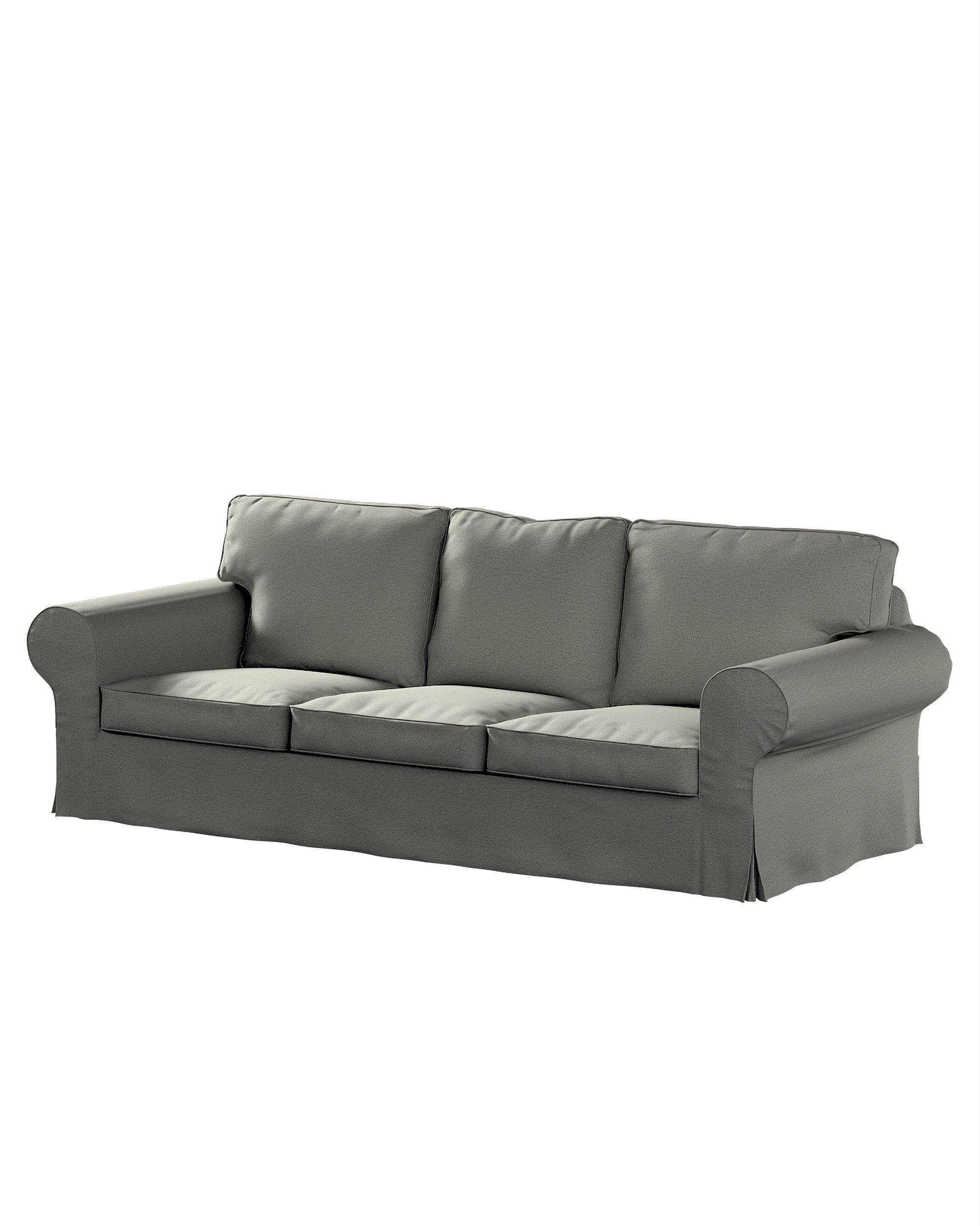 Bezug für Ektorp 3-Sitzer Sofa nicht ausklappbar Farbe grau Stoff strukturiert