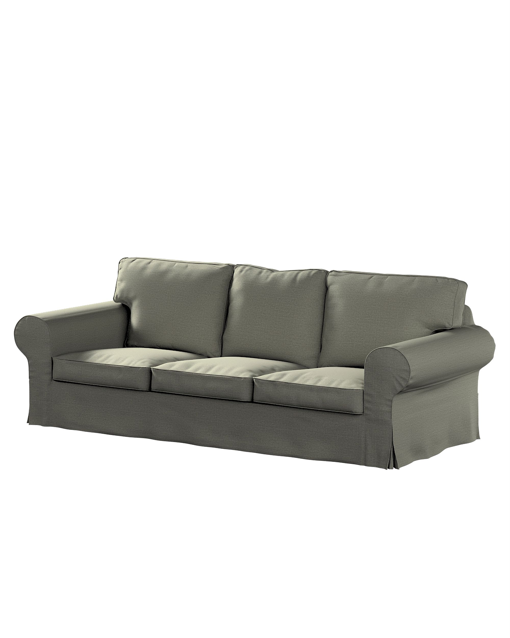 Bezug für Ektorp 3-Sitzer Sofa nicht ausklappbar Farbe grau Stoff strukturiert