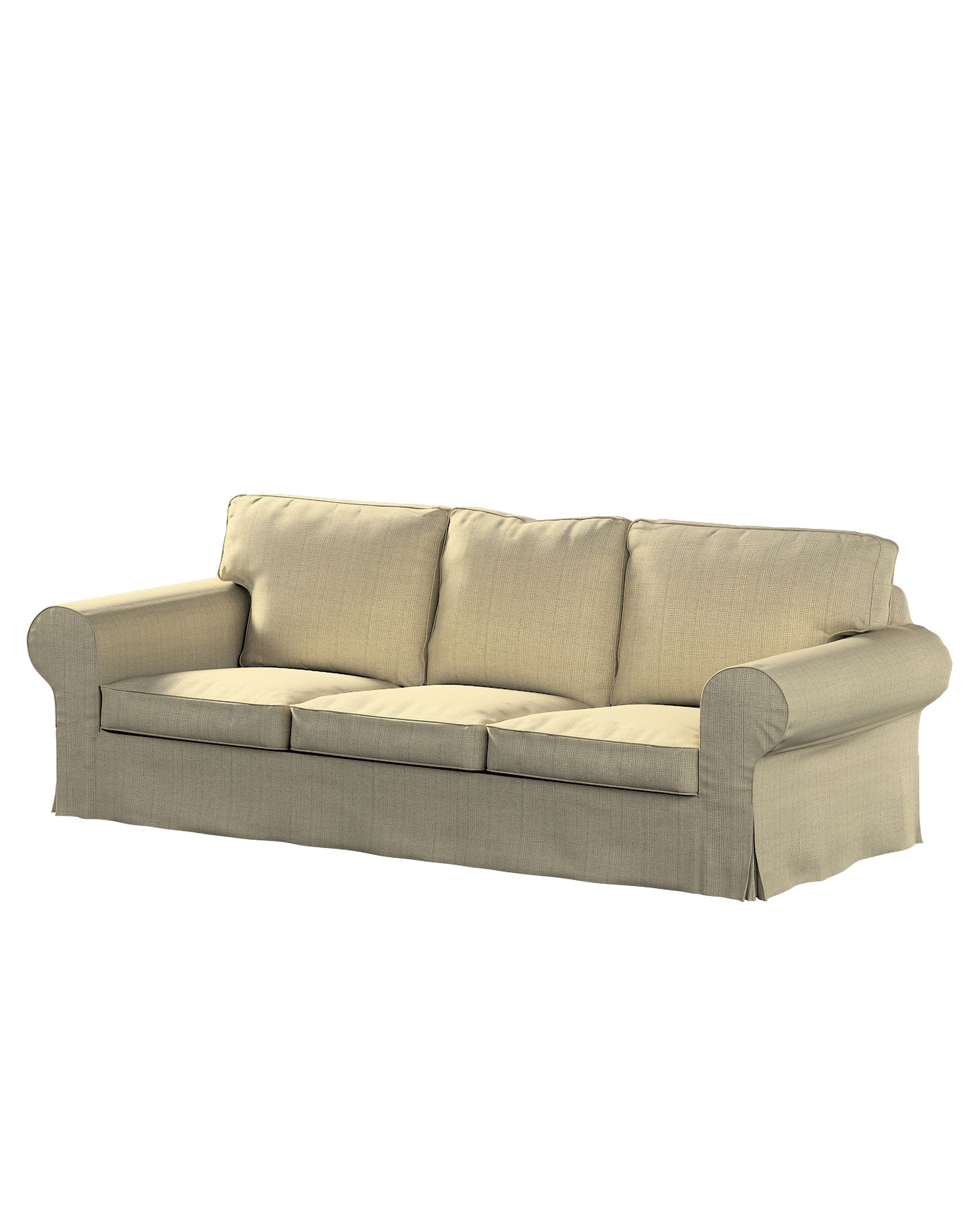 Bezug für Ektorp 3-Sitzer Sofa nicht ausklappbar Farbe beige Stoff strukturiert