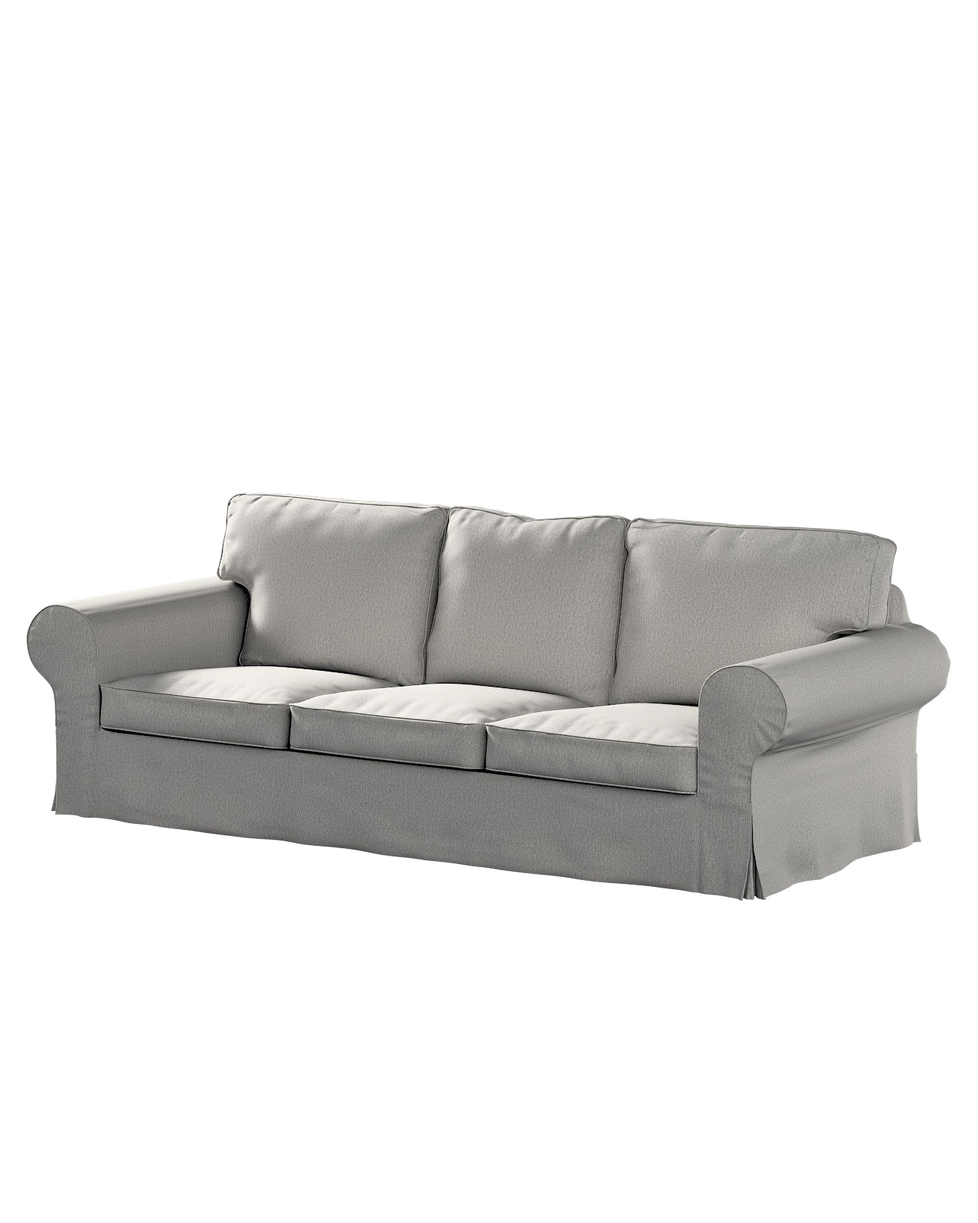 Bezug für Ektorp 3-Sitzer Sofa nicht ausklappbar Farbe grau Stoff strukturiert