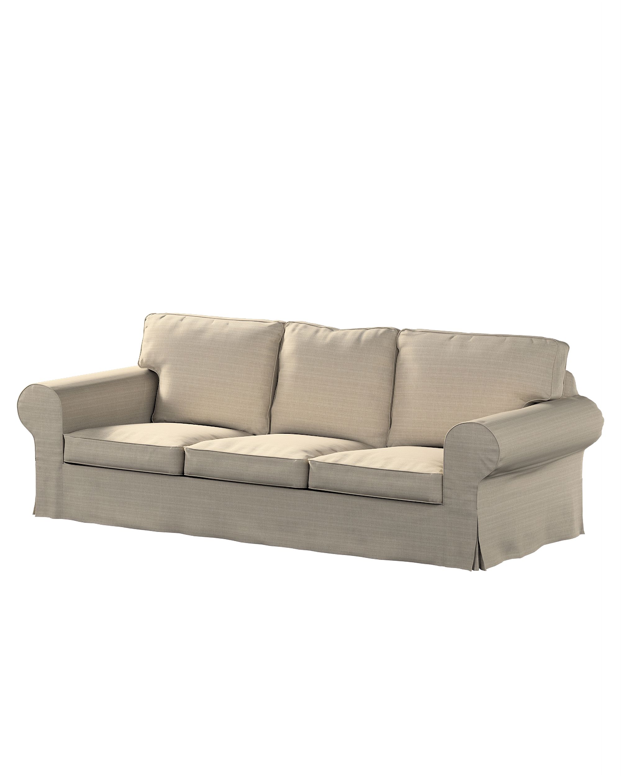Bezug für Ektorp 3-Sitzer Sofa nicht ausklappbar Farbe beige Stoff strukturiert