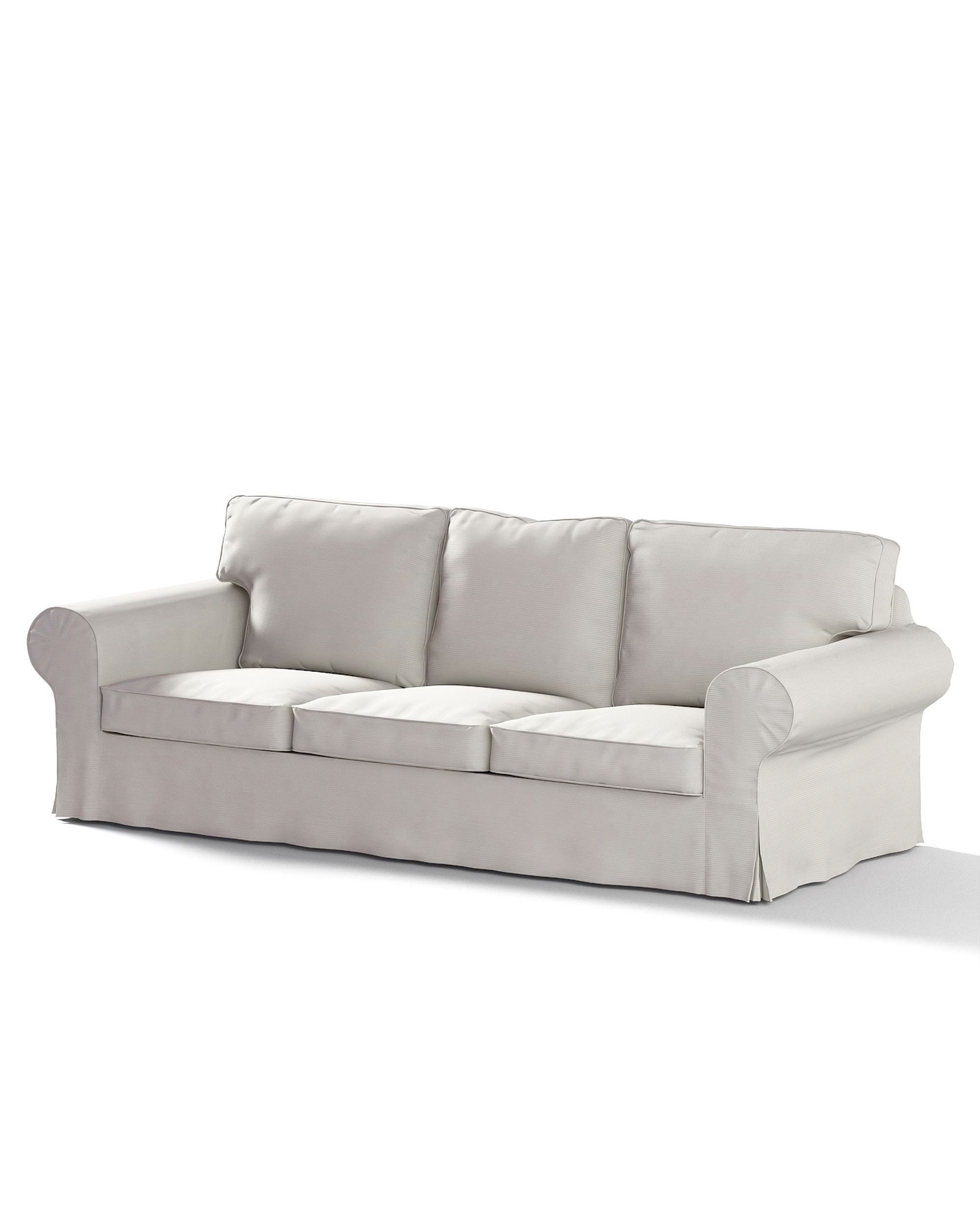 Bezug für Ektorp 3-Sitzer Sofa nicht ausklappbar Farbe grau