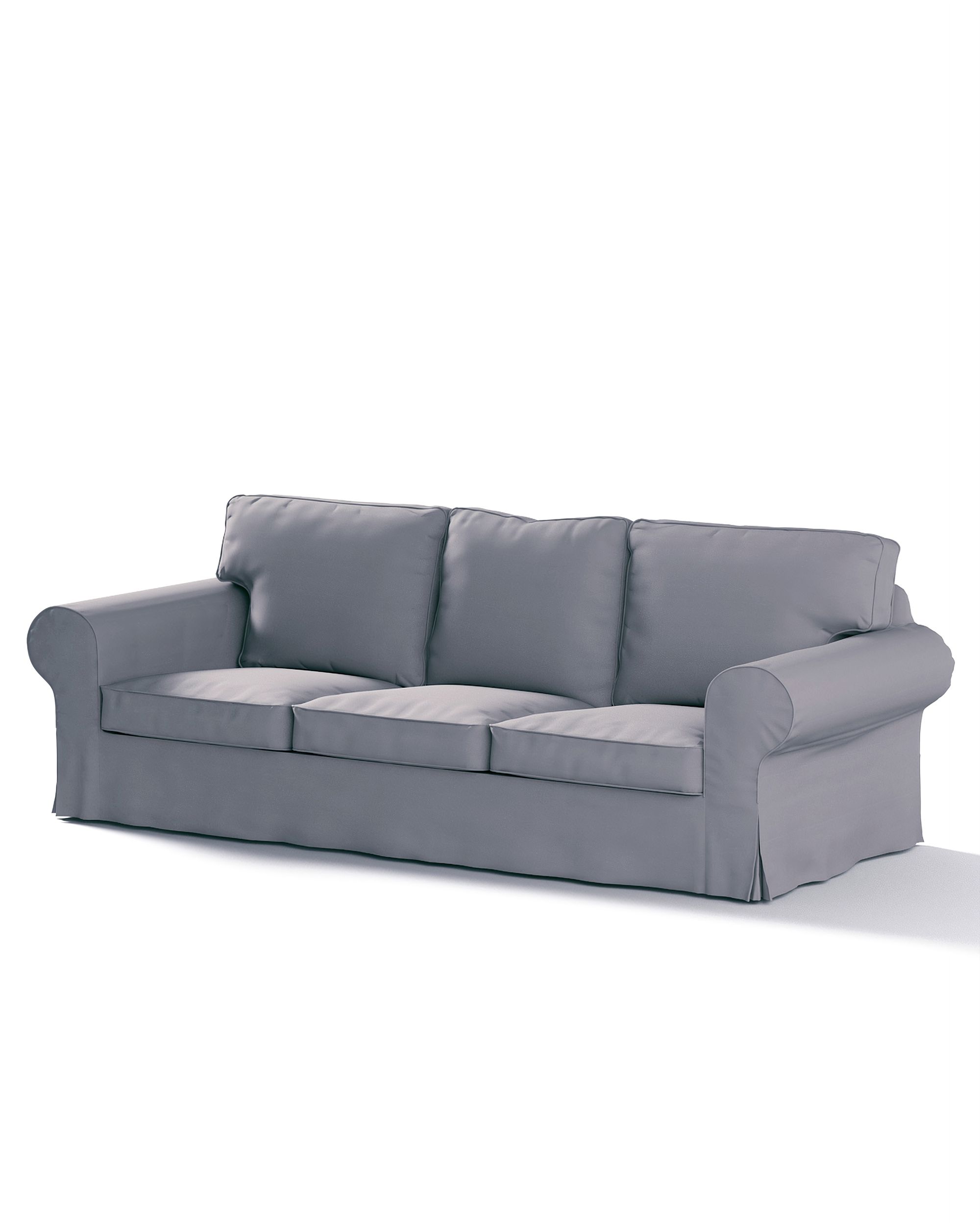 Bezug für Ektorp 3-Sitzer Sofa nicht ausklappbar Farbe grau