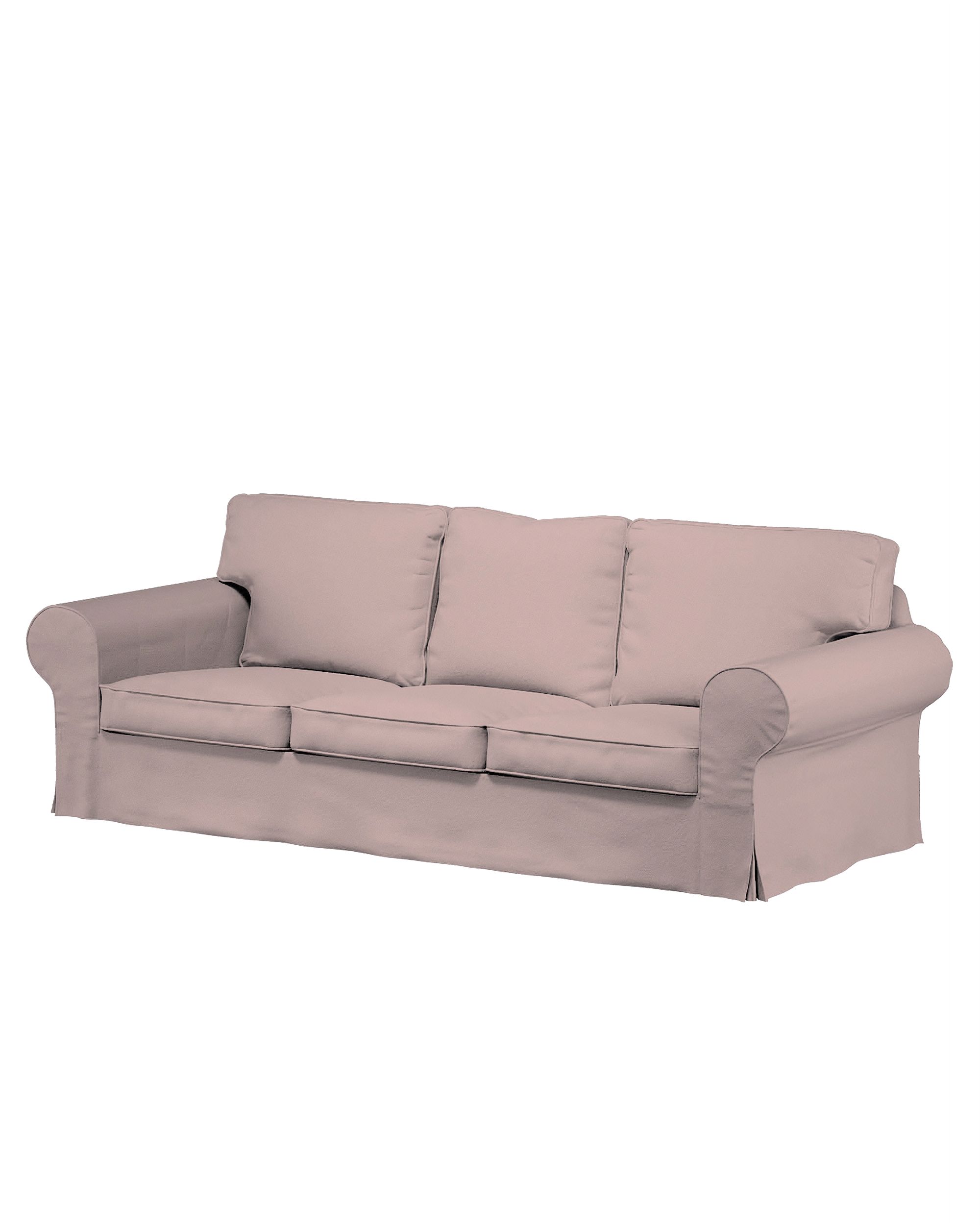 Bezug für Ektorp 3-Sitzer Sofa nicht ausklappbar Farbe rosa Stoff strukturiert