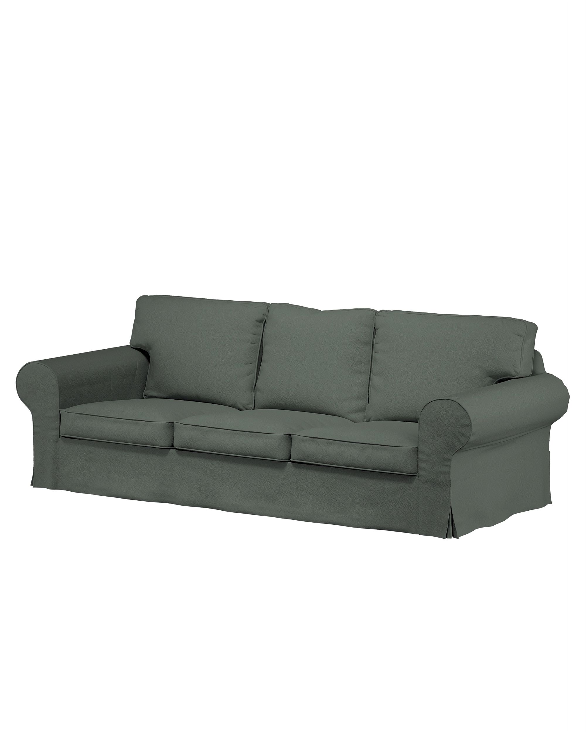 Bezug für Ektorp 3-Sitzer Sofa nicht ausklappbar Farbe grün Stoff strukturiert