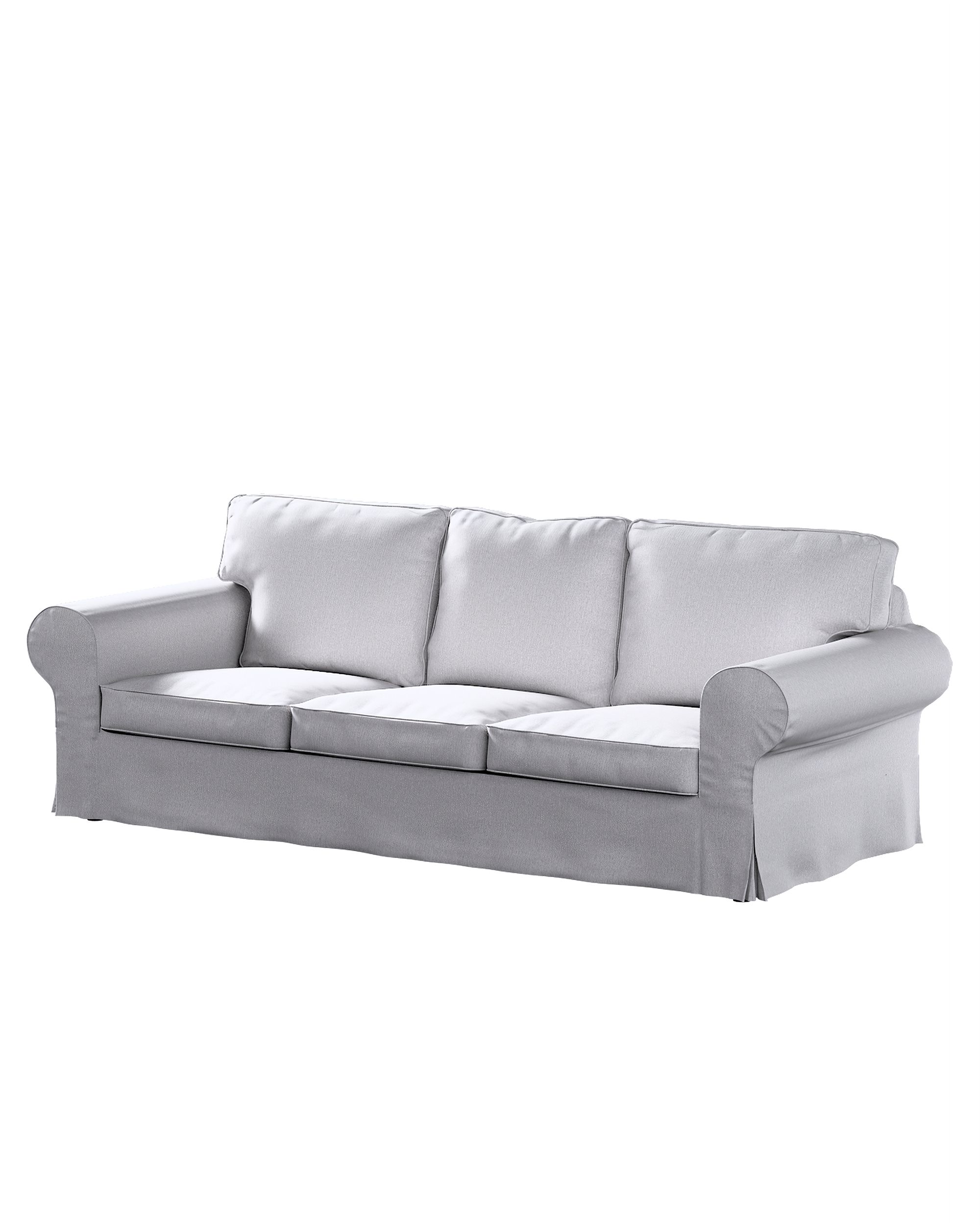 Bezug für Ektorp 3-Sitzer Sofa nicht ausklappbar Farbe grau Stoff strukturiert