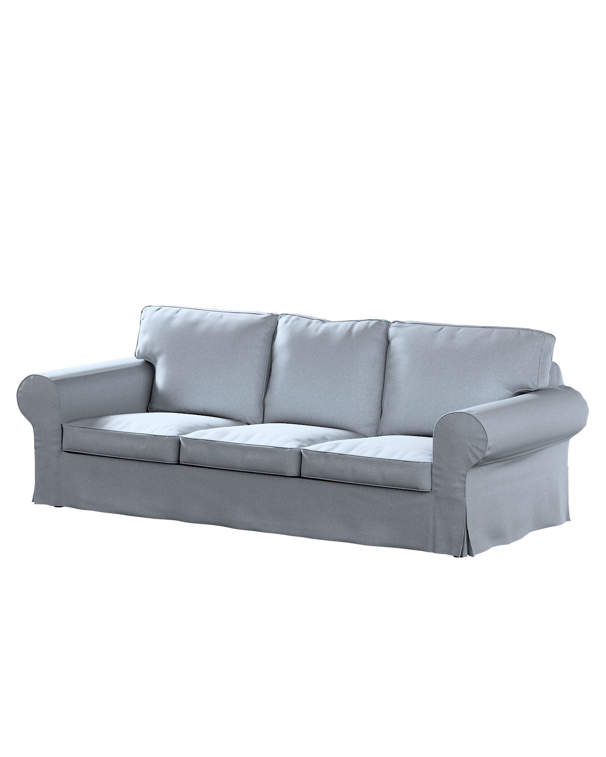 Bezug für Ektorp 3-Sitzer Sofa nicht ausklappbar Farbe blau Stoff strukturiert