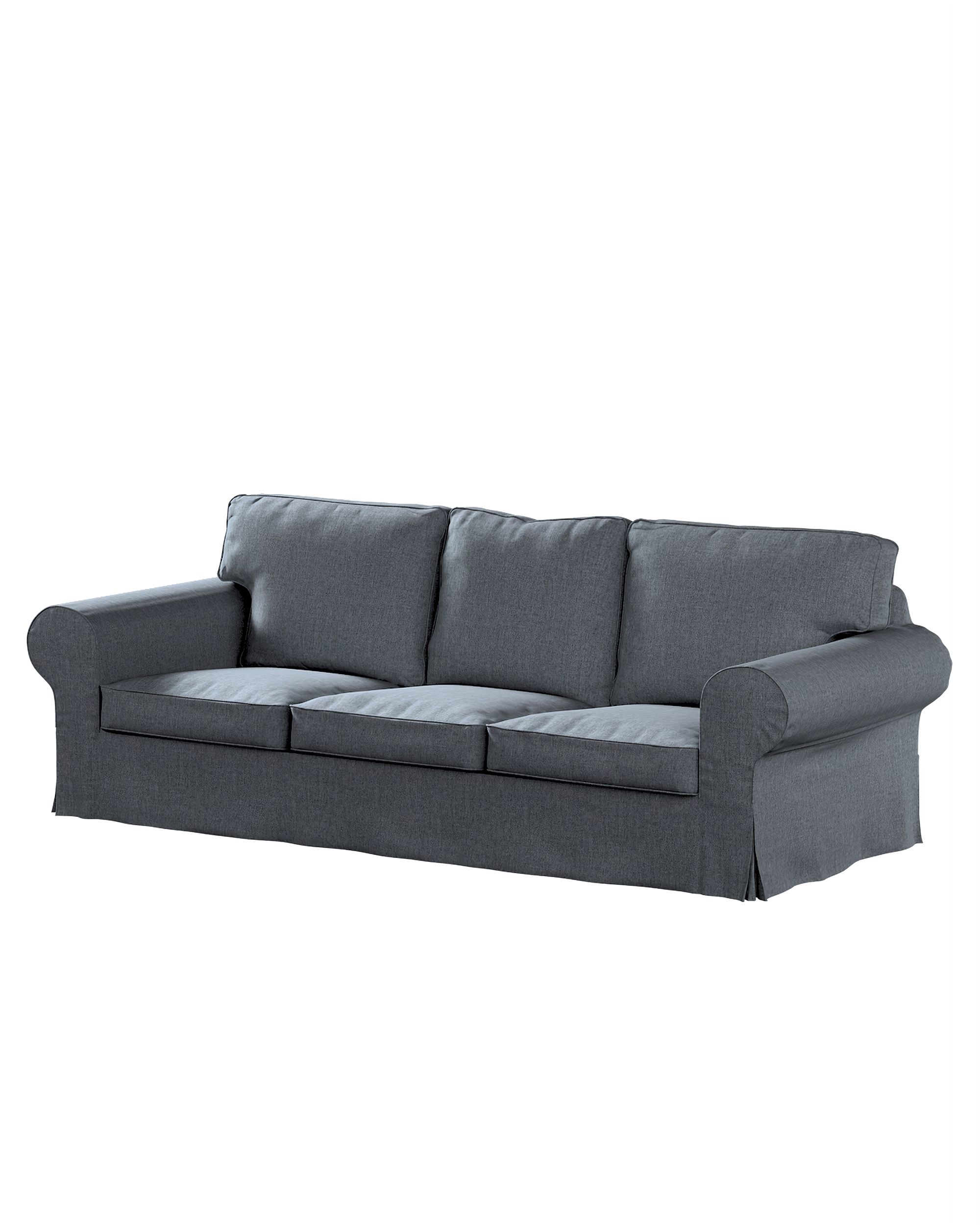 Bezug für Ektorp 3-Sitzer Sofa nicht ausklappbar Farbe grau Stoff strukturiert