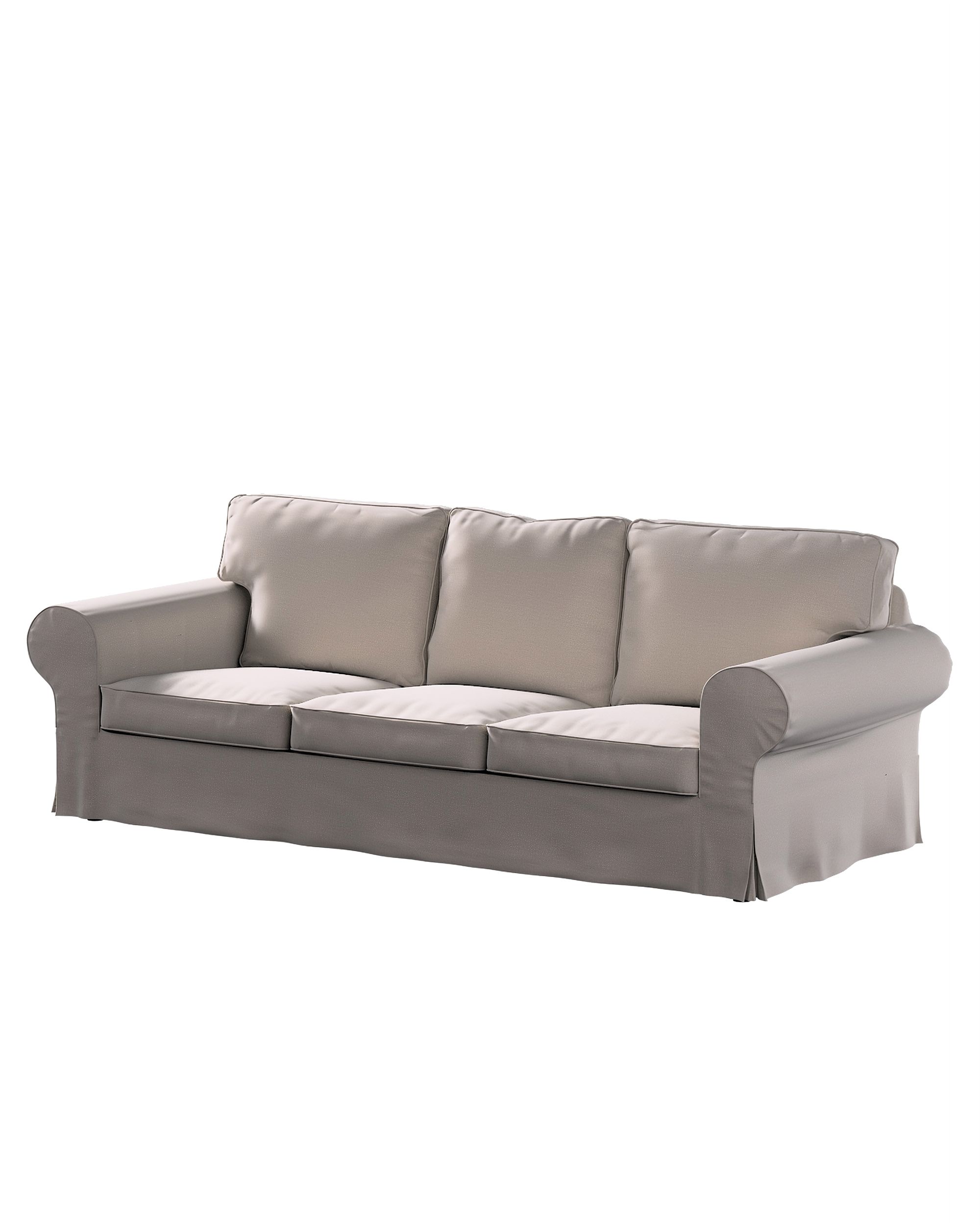 Bezug für Ektorp 3-Sitzer Sofa nicht ausklappbar Farbe beige Stoff samt