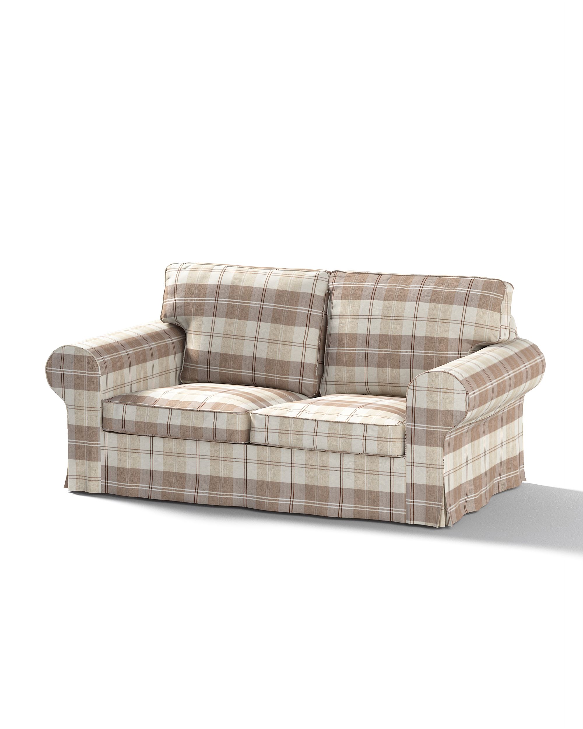 Bezug für Ektorp 2-Sitzer Sofa nicht ausklappbar Farbe beige Stoff strukturiert, gemustert