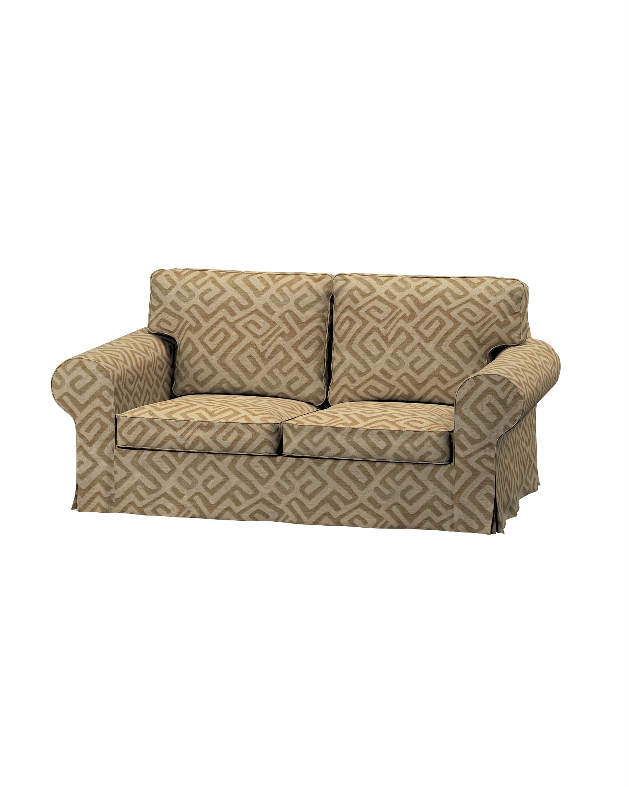 Bezug für Ektorp 2-Sitzer Sofa nicht ausklappbar Farbe beige Stoff strukturiert, gemustert