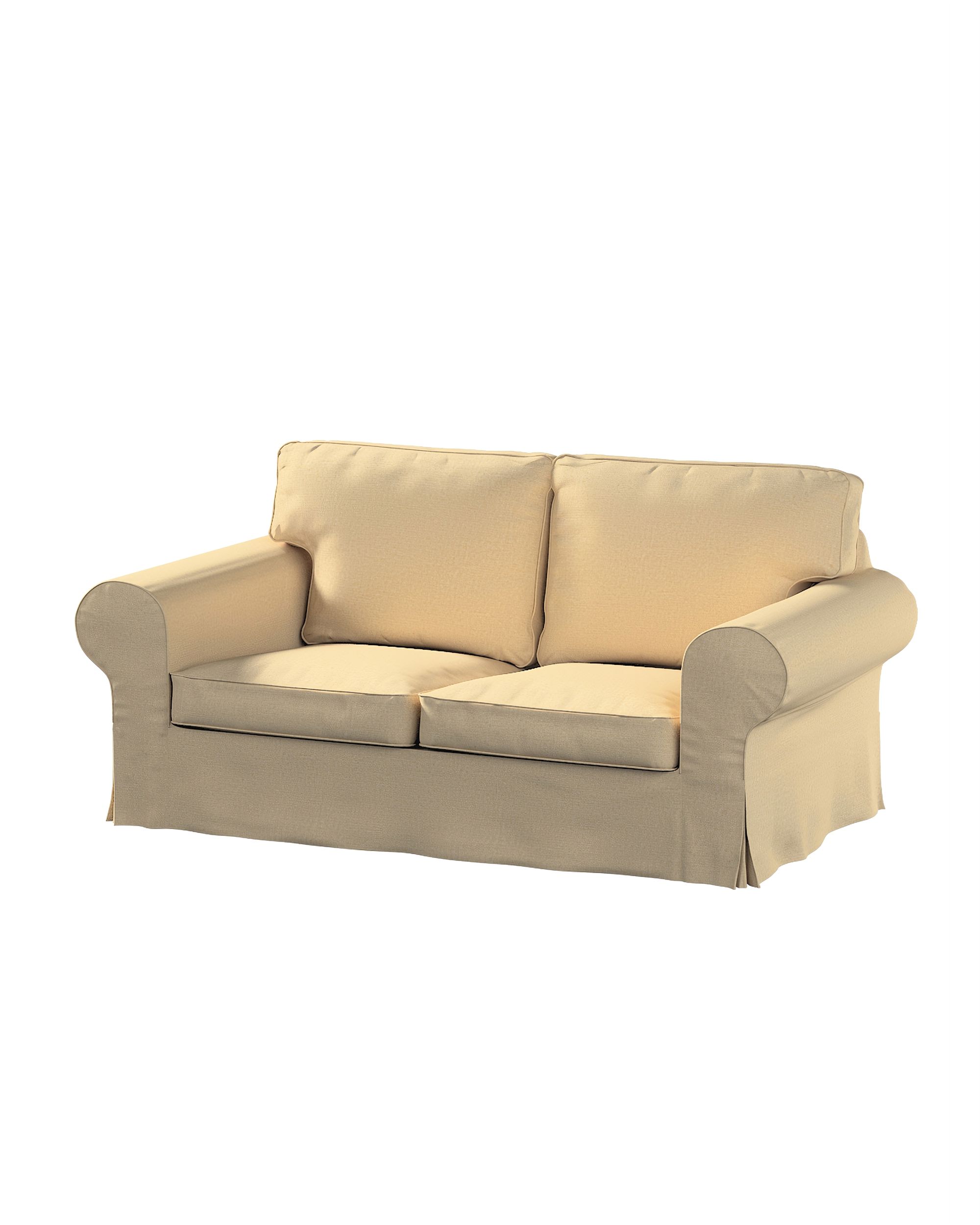 Bezug für Ektorp 2-Sitzer Sofa nicht ausklappbar Farbe beige Stoff glänzend, strukturiert