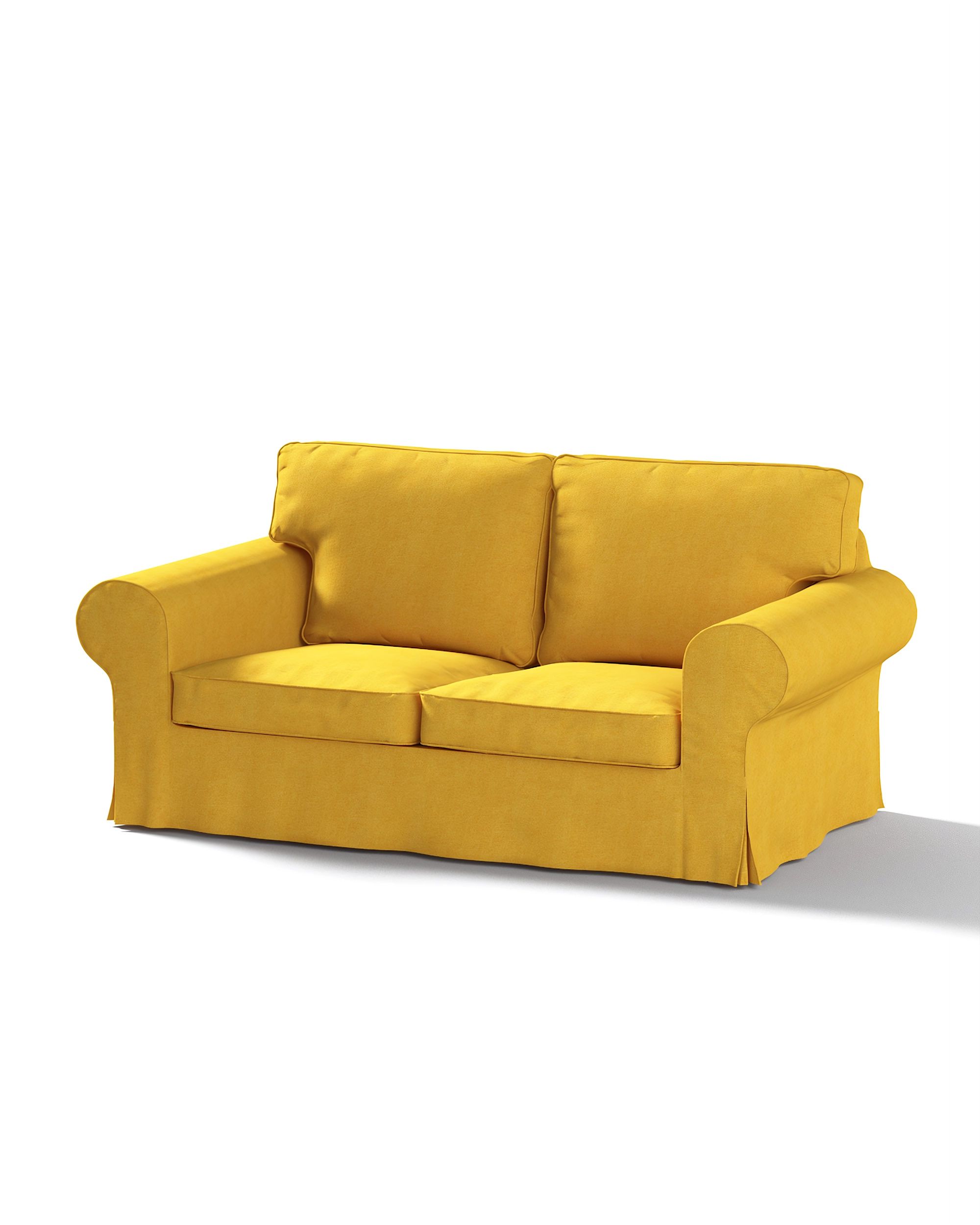 Bezug für Ektorp 2-Sitzer Sofa nicht ausklappbar Farbe gelb Stoff strukturiert