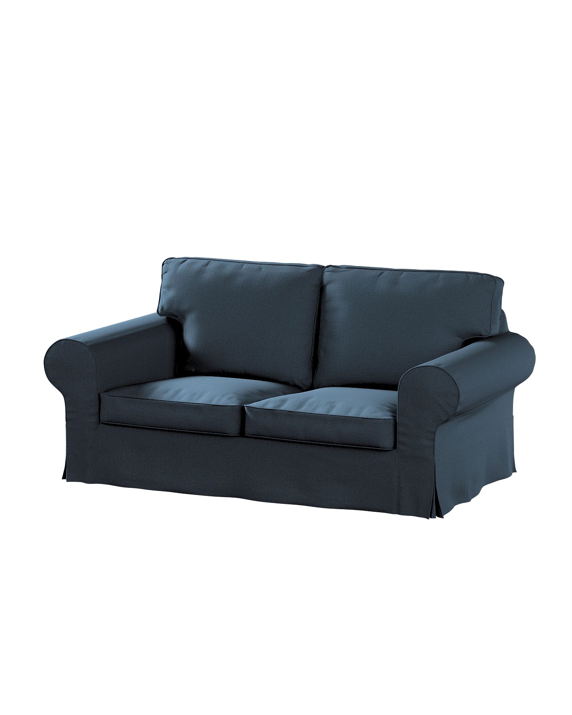 Bezug für Ektorp 2-Sitzer Sofa nicht ausklappbar Farbe blau Stoff strukturiert