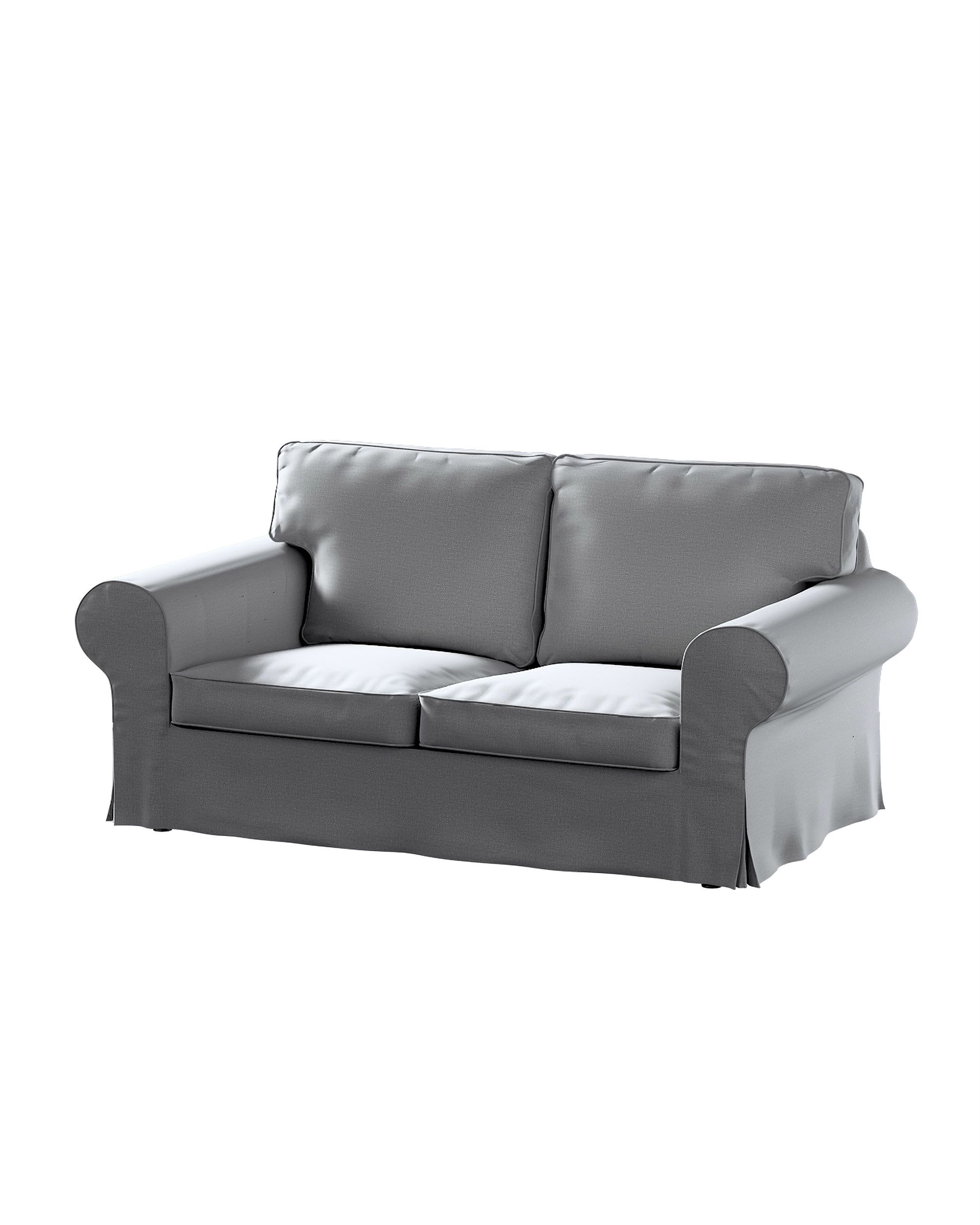 Bezug für Ektorp 2-Sitzer Sofa nicht ausklappbar Farbe grau Stoff samt