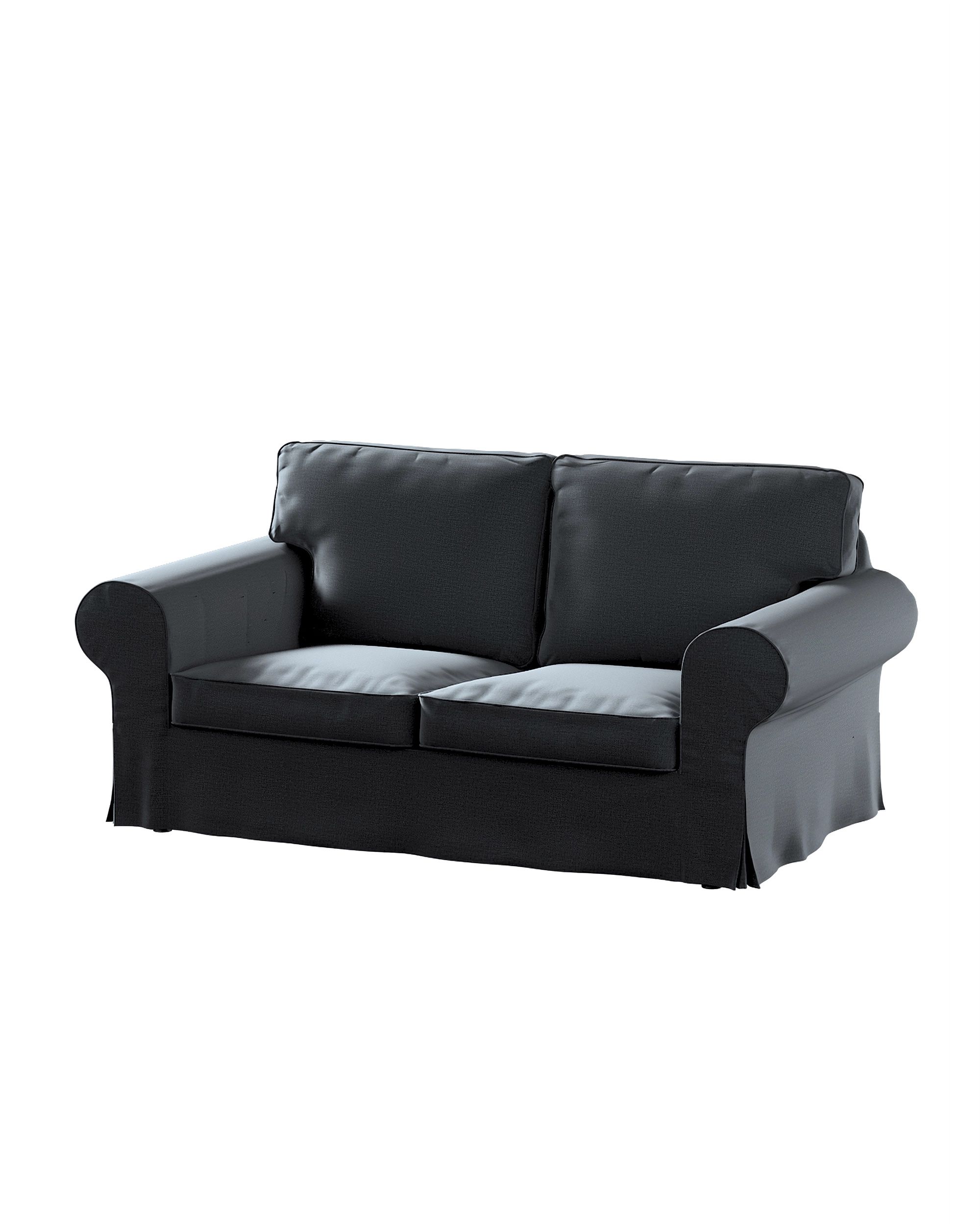 Bezug für Ektorp 2-Sitzer Sofa nicht ausklappbar Farbe grau Stoff samt