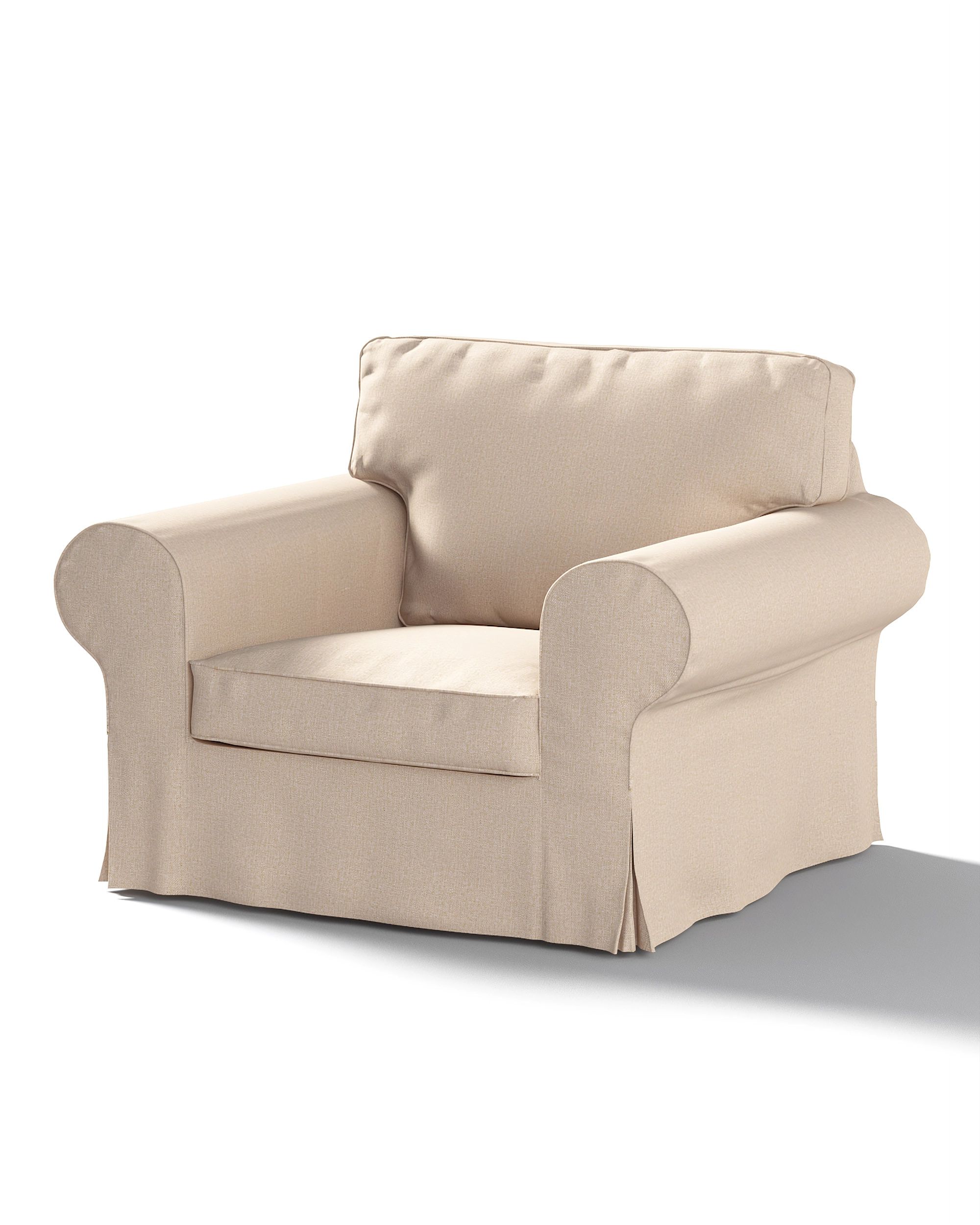 Bezug für Ektorp Sessel Farbe beige Stoff strukturiert