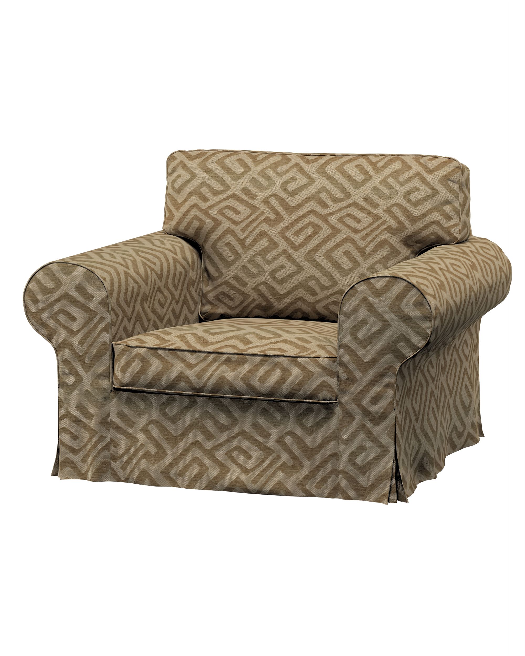 Bezug für Ektorp Sessel Farbe beige Stoff strukturiert, gemustert