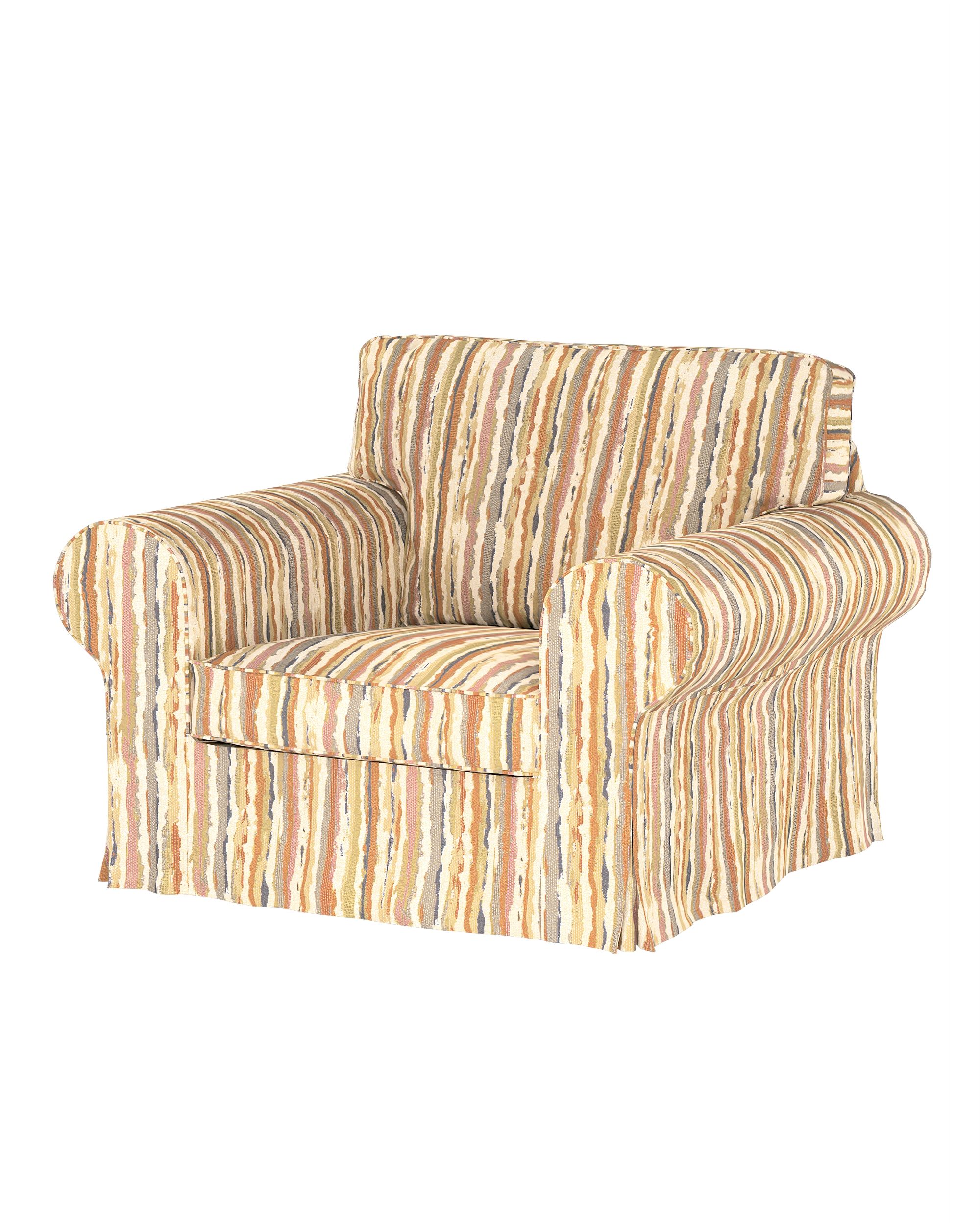 Bezug für Ektorp Sessel Farbe beige Stoff strukturiert, gemustert