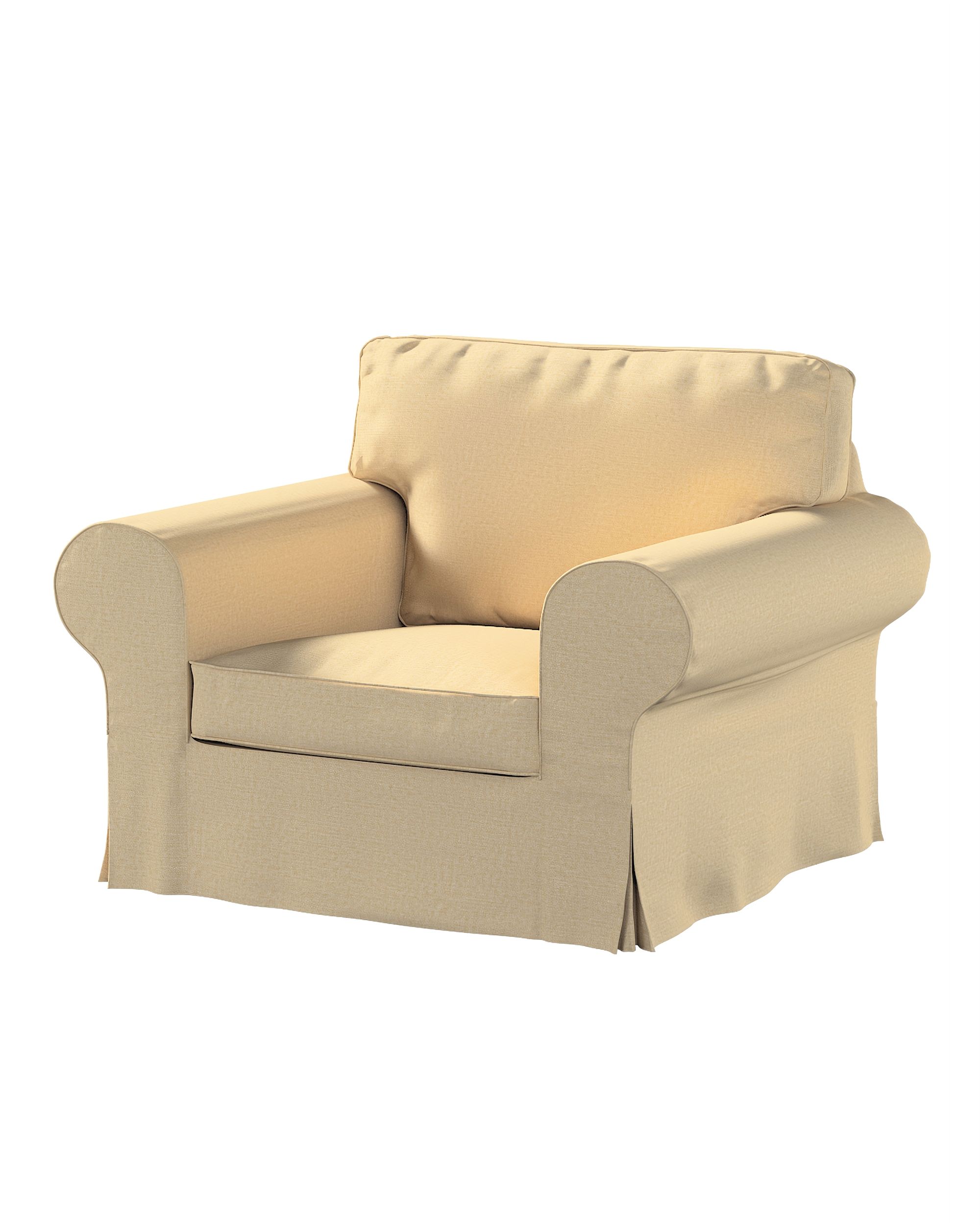 Bezug für Ektorp Sessel Farbe beige Stoff glänzend, strukturiert