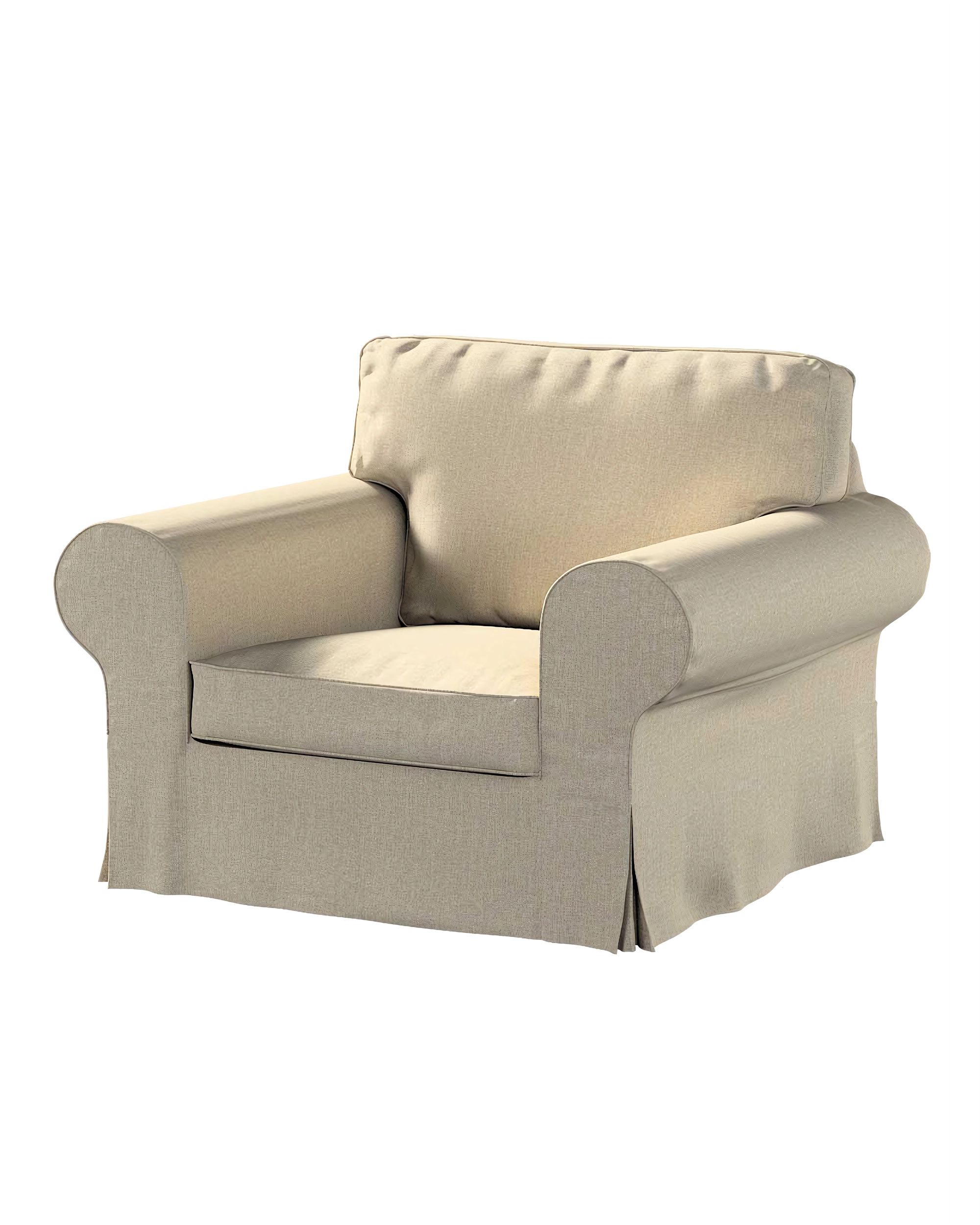 Bezug für Ektorp Sessel Farbe beige Stoff strukturiert