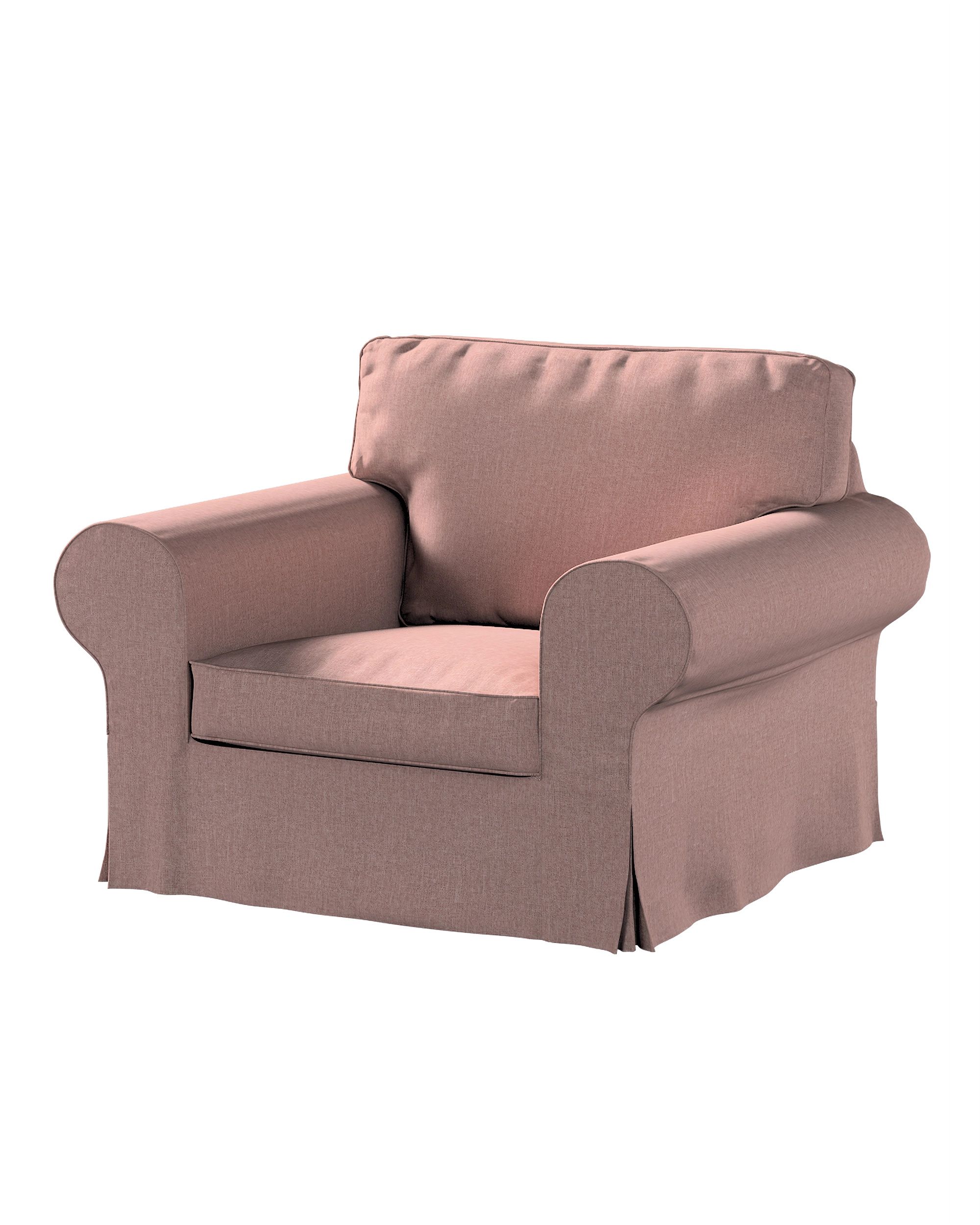Bezug für Ektorp Sessel Farbe rosa Stoff strukturiert