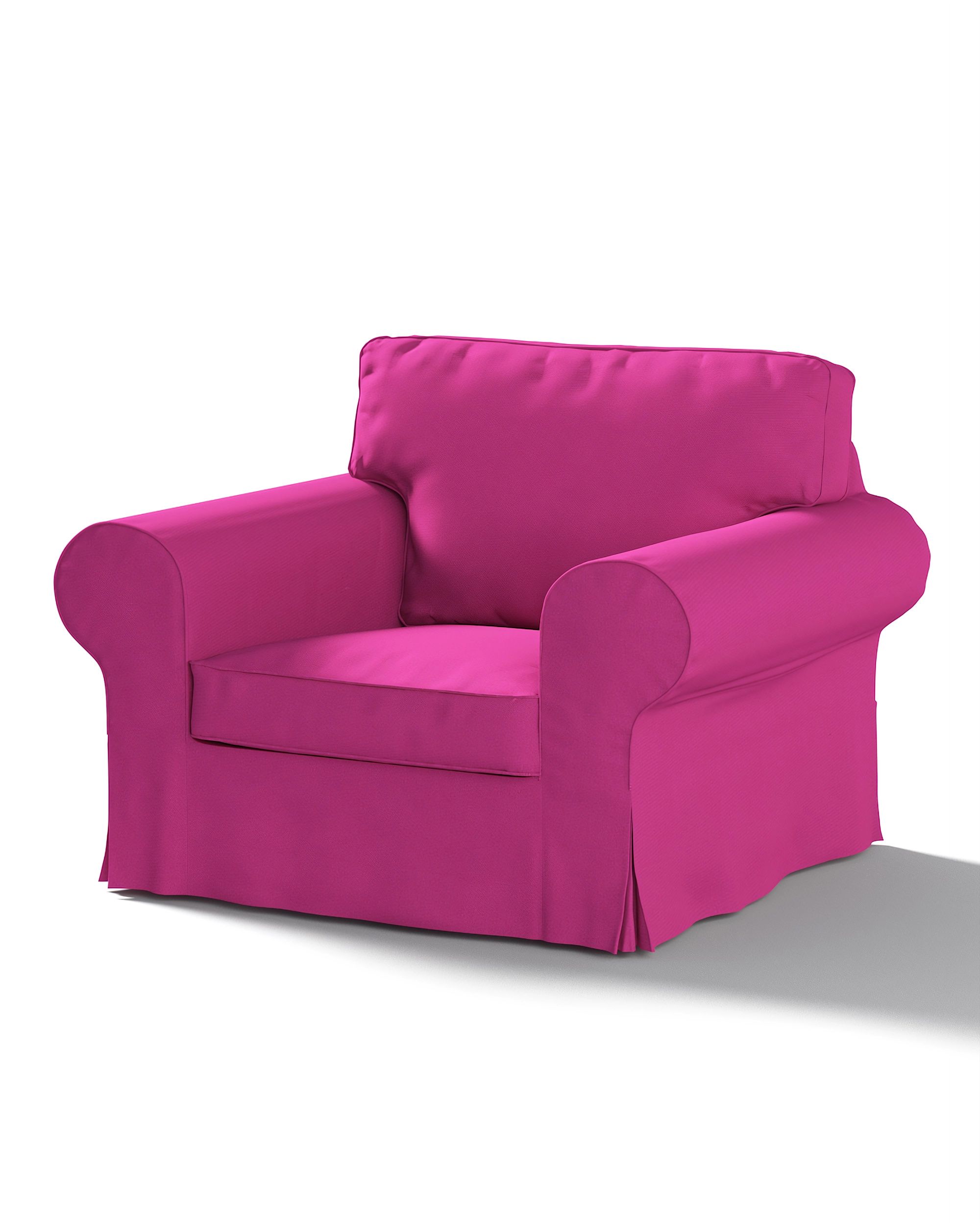 Bezug für Ektorp Sessel Farbe rosa Stoff strukturiert