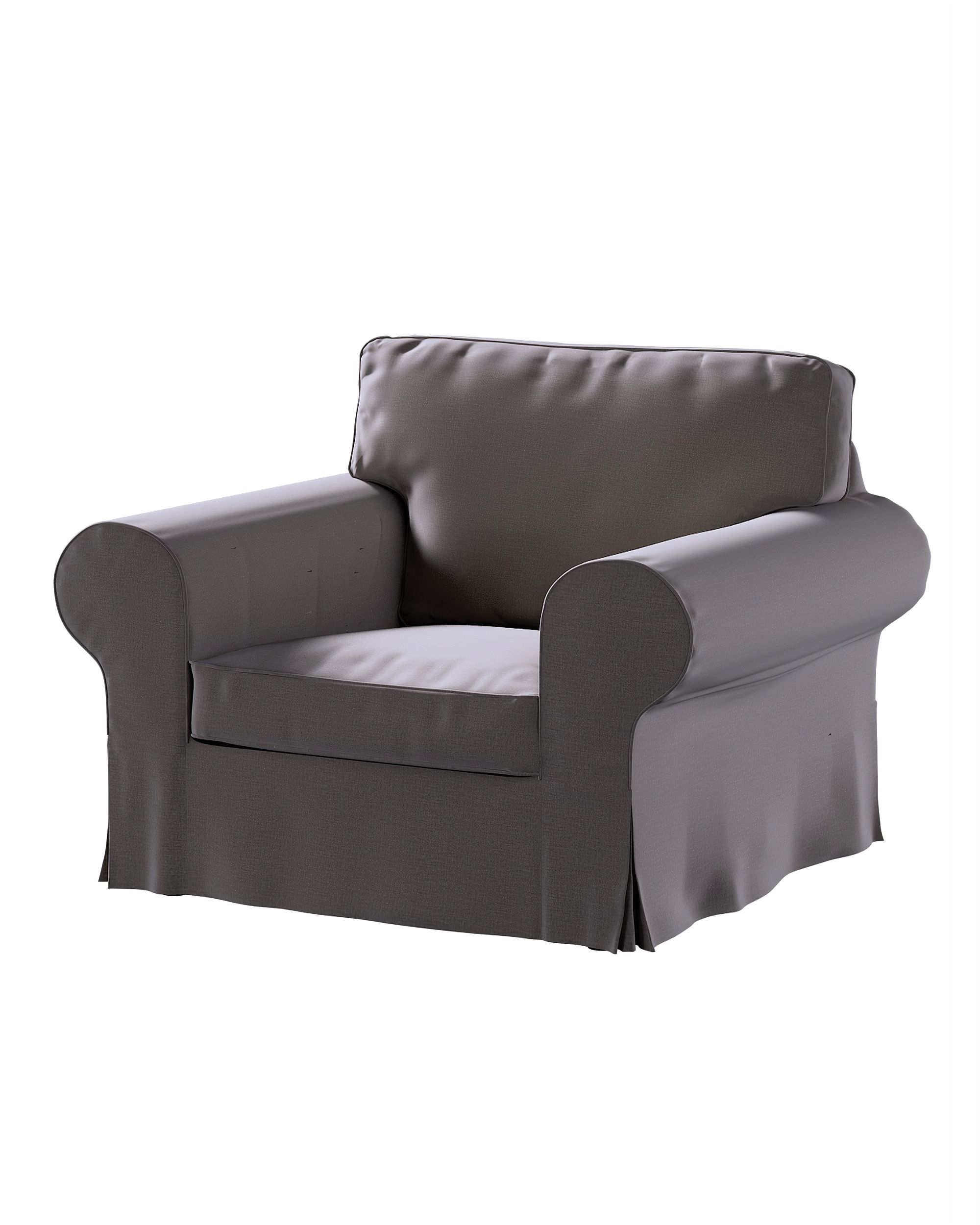 Bezug für Ektorp Sessel Farbe braun Stoff samt