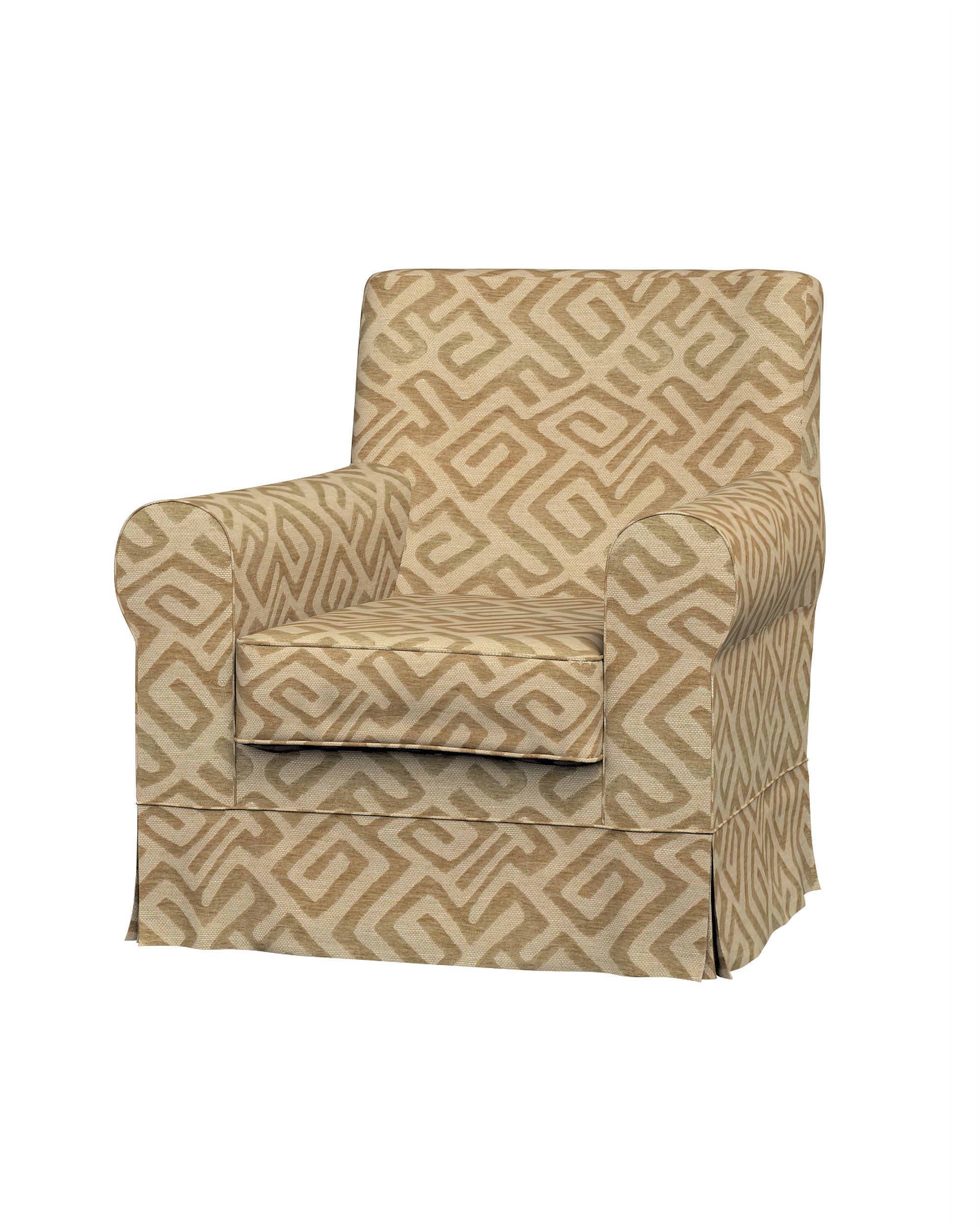 Bezug für Ektorp Jennylund Sessel Farbe beige Stoff strukturiert, gemustert