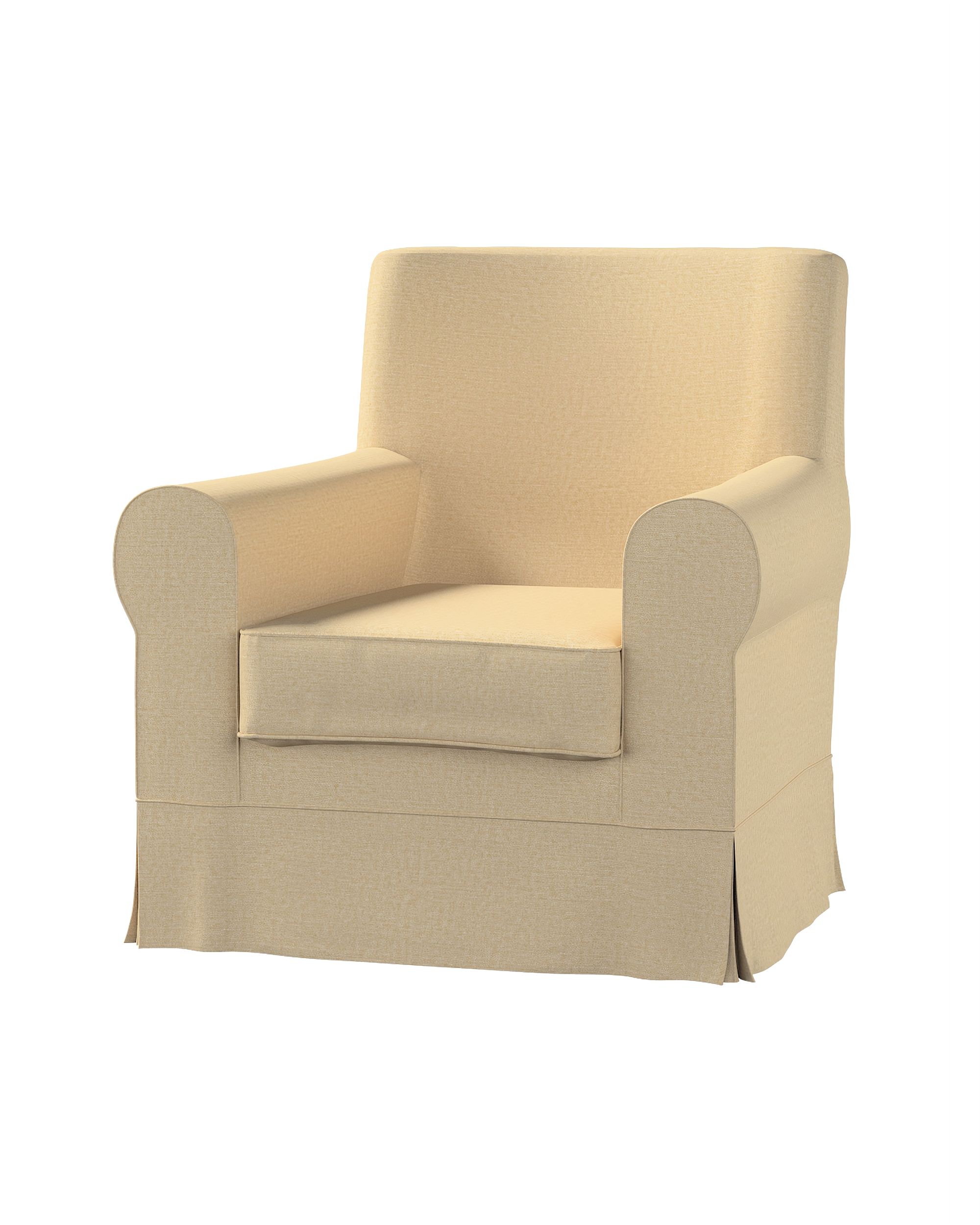 Bezug für Ektorp Jennylund Sessel Farbe beige Stoff glänzend, strukturiert