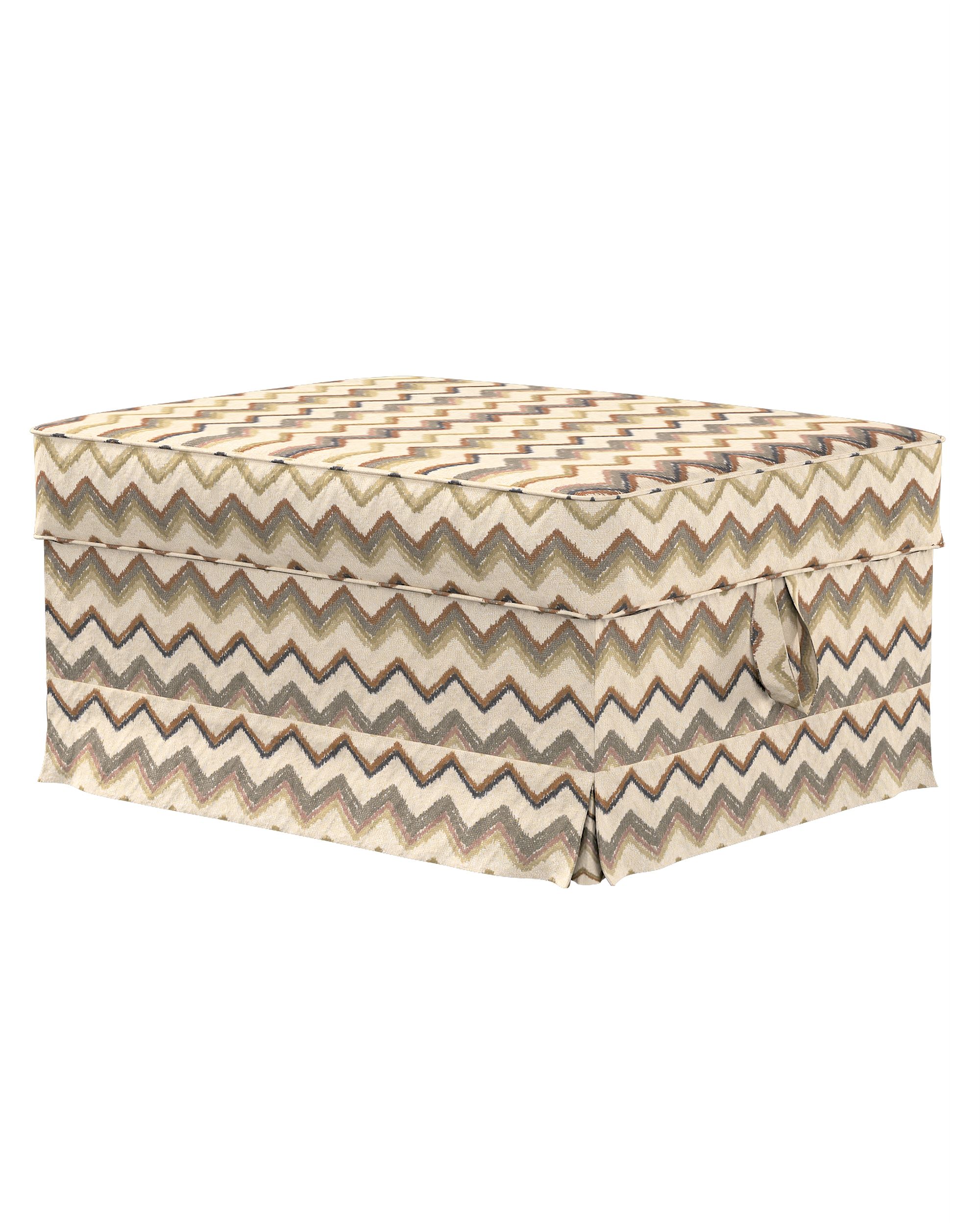 Bezug für Ektorp Bromma Hocker Farbe beige Stoff strukturiert, gemustert
