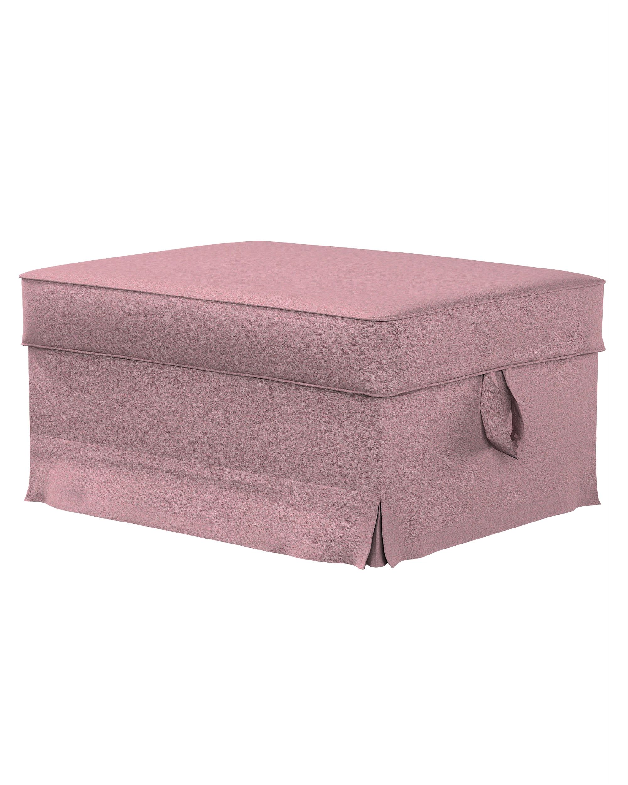Bezug für Ektorp Bromma Hocker Farbe rosa Stoff strukturiert